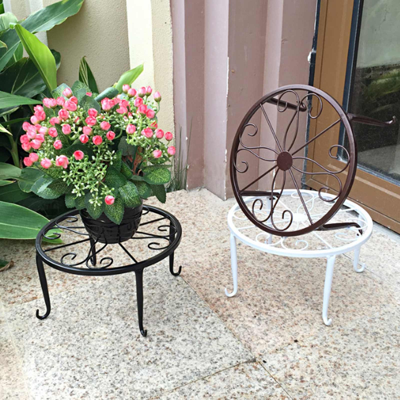 Set Mit 2 Pflanzenständern, Blumentopfhaltern, Für Drinnen Und Draußen Geeignet, Bürodekoration