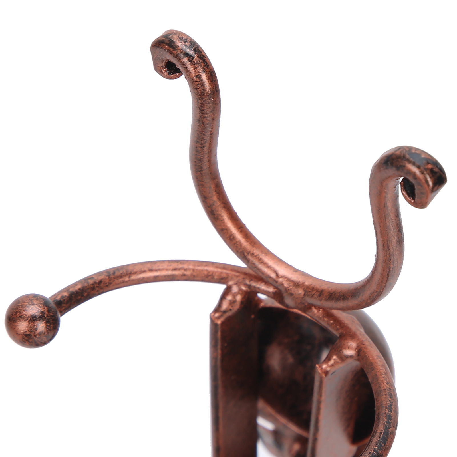 Flaschenständer Aus Schmiedeeisen In Form Eines Dreirads, Barständers Oder Wohnaccessoires, Bronze