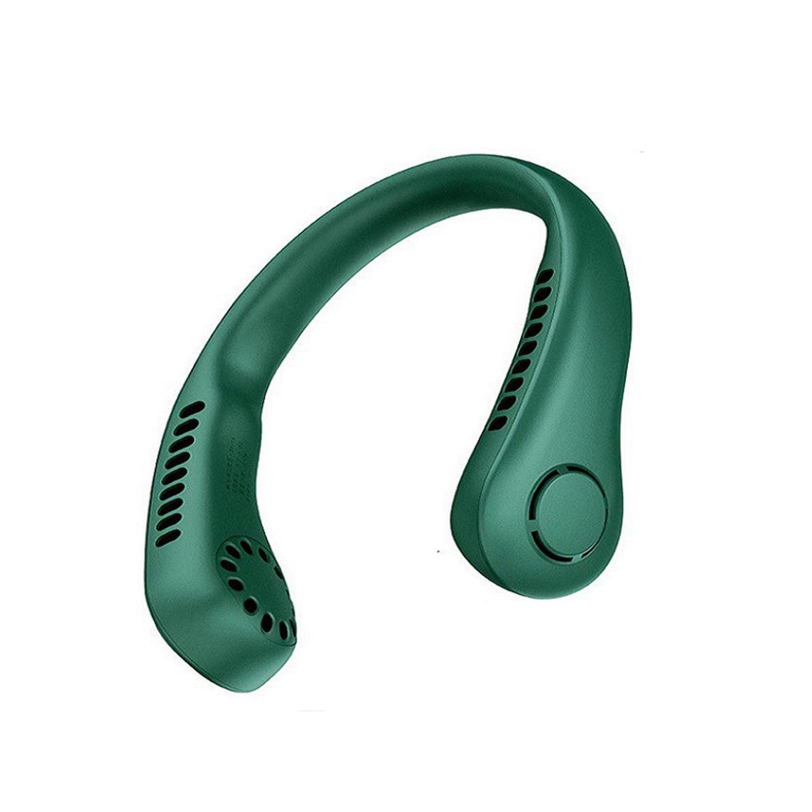 Mini-nackenventilator, Tragbarer Usb-miniventilator Für Studenten, Klingenlos, Wiederaufladbar, Kann Für Mehr Bewegungsfreiheit Beim Sport Um Den Hals Getragen Werden, Dunkelgrün