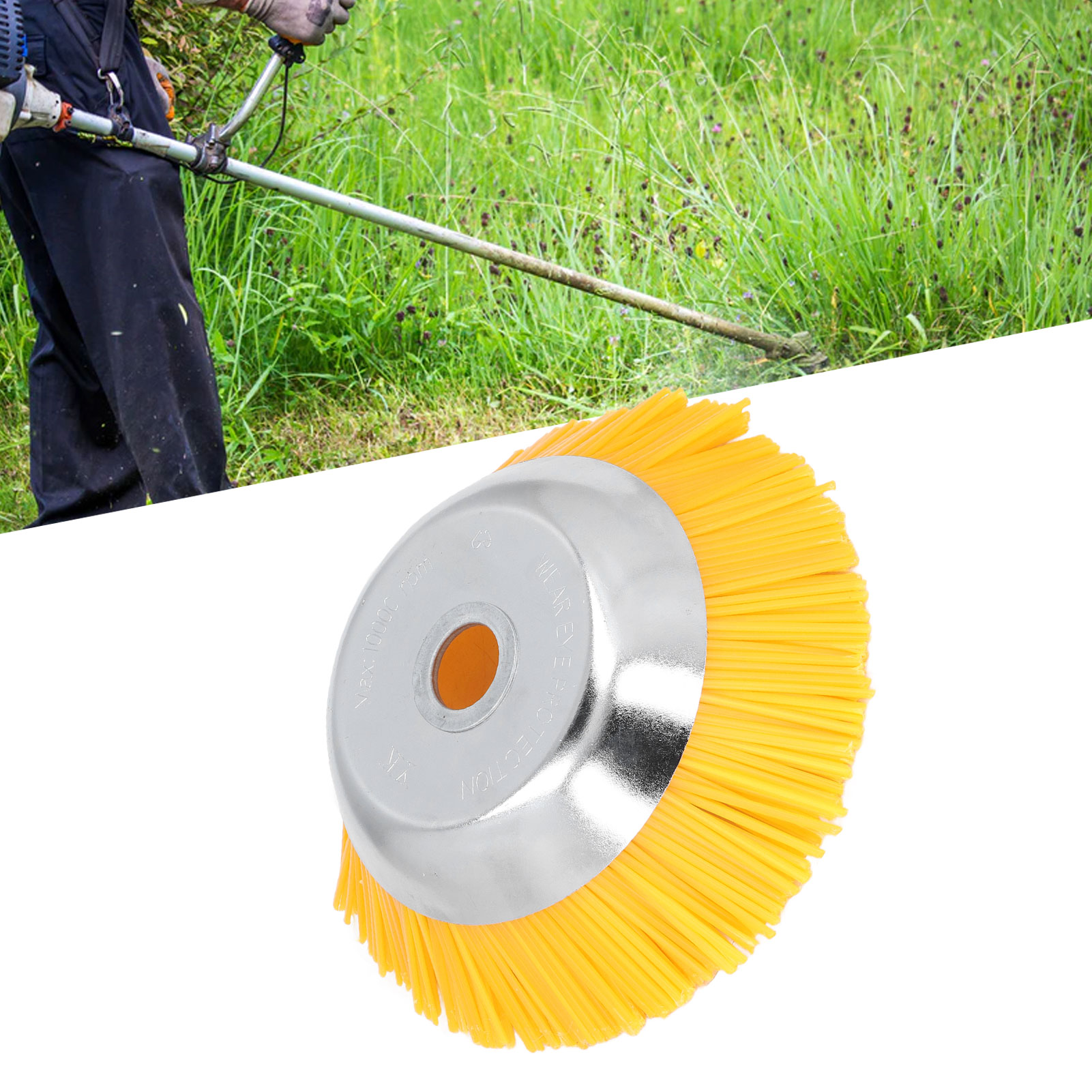25-mm-freischneiderkopf Für Gartengeräte, Kantentrimmerkopf, Nylon-unkrautbürste, Rasenkantenschneider, Rasentrimmerkopf, Mechanische Teile