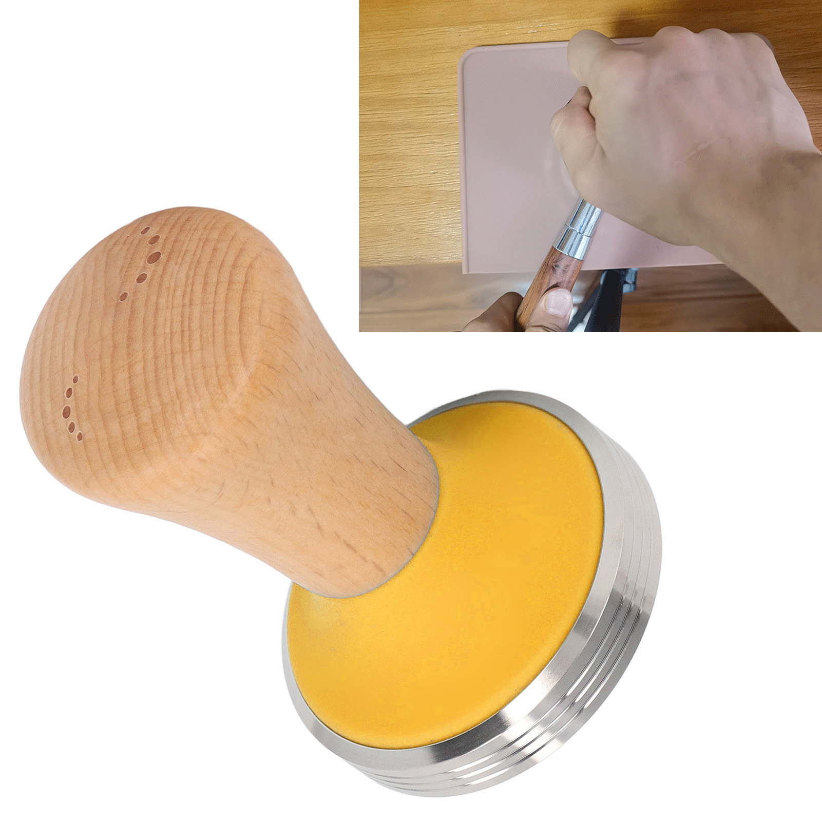 Schwenkbarer Griff Für Espressomaschine, Gelb, 51 Mm