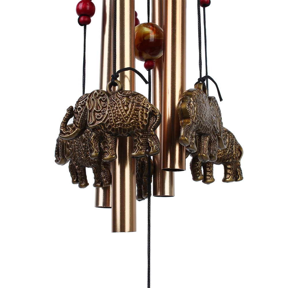 Metallenes Windspiel Mit Elefantenmotiv, Handgefertigtes Ornament Für Den Innen- Und Außenbereich, Gartendekoration.