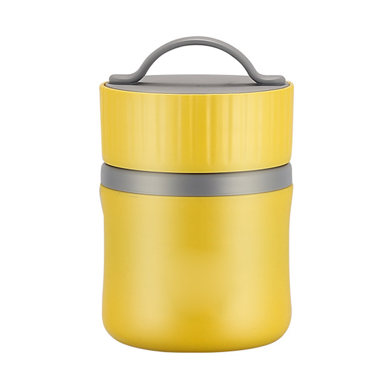 Frühstücksbecher Mit Little Yellow Duck-logo, Isolierter Suppenbecher Aus Edelstahl 304, Porridgebecher, Milchbecher, Versiegelte Lunchbox, Geschenk Mit Innenschicht Aus Edelstahl 304.