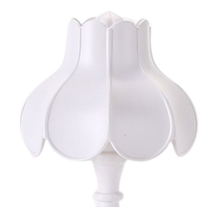 Retro-tischleuchte, Lotusblatt-nachtlicht, Niedliche Und Romantische Schlafzimmerbeleuchtung, Mini-lampe Im Skandinavischen Stil Ld05 Weiß