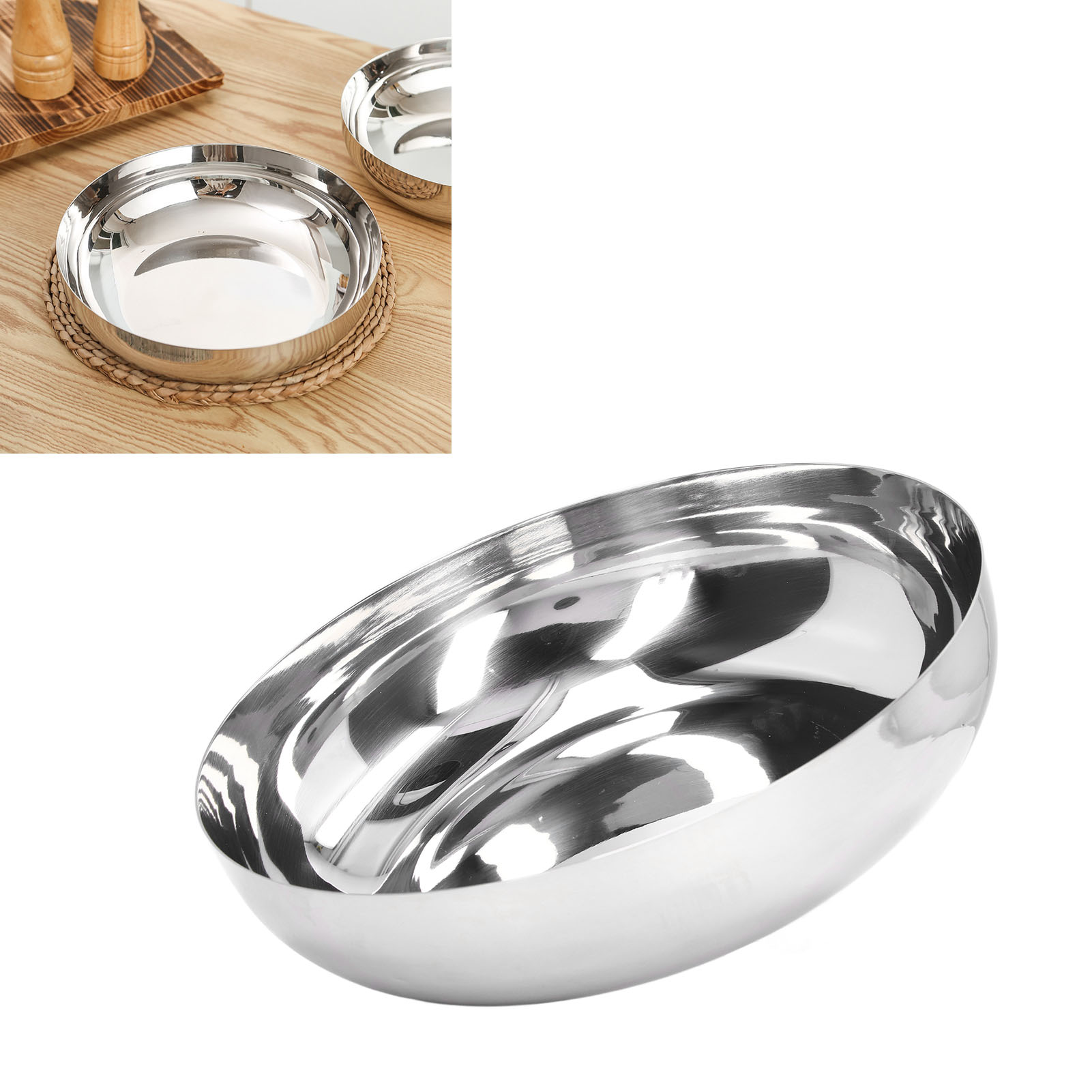 Salatschüssel Aus Edelstahl 304, Extra Dicke Kochschüssel, Salatschale, Schüssel Für Kalte Nudeln, Reisschüssel, Gemüseschüssel