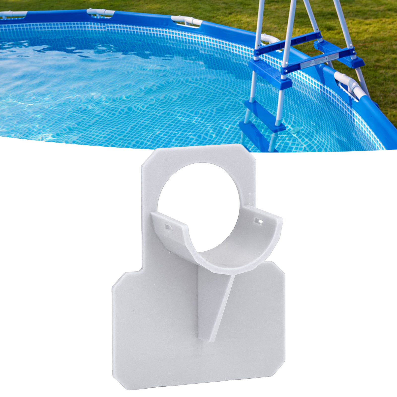 Rohrhalterungen, Schlauchschellen Und Poolarmaturen Sind Speziell Für Intex-pools Konzipiert. Grau