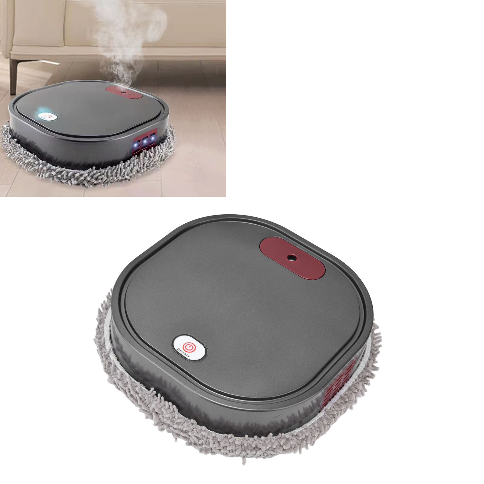 2-in-1 Bodenreinigungsroboter Mit Sprühfunktion, Intelligenter Reinigungsroboter, Trocken- Und Nassreinigungsfunktion, Usb-ladefunktion.