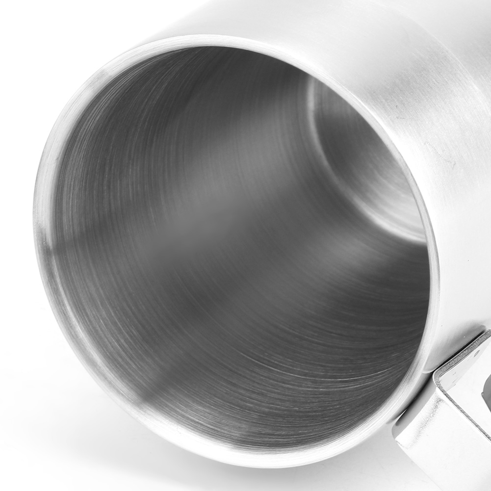 Set Mit 4 Robusten Edelstahl-kaffeebechern Mit Becherhalter Für Zuhause Und Cafés