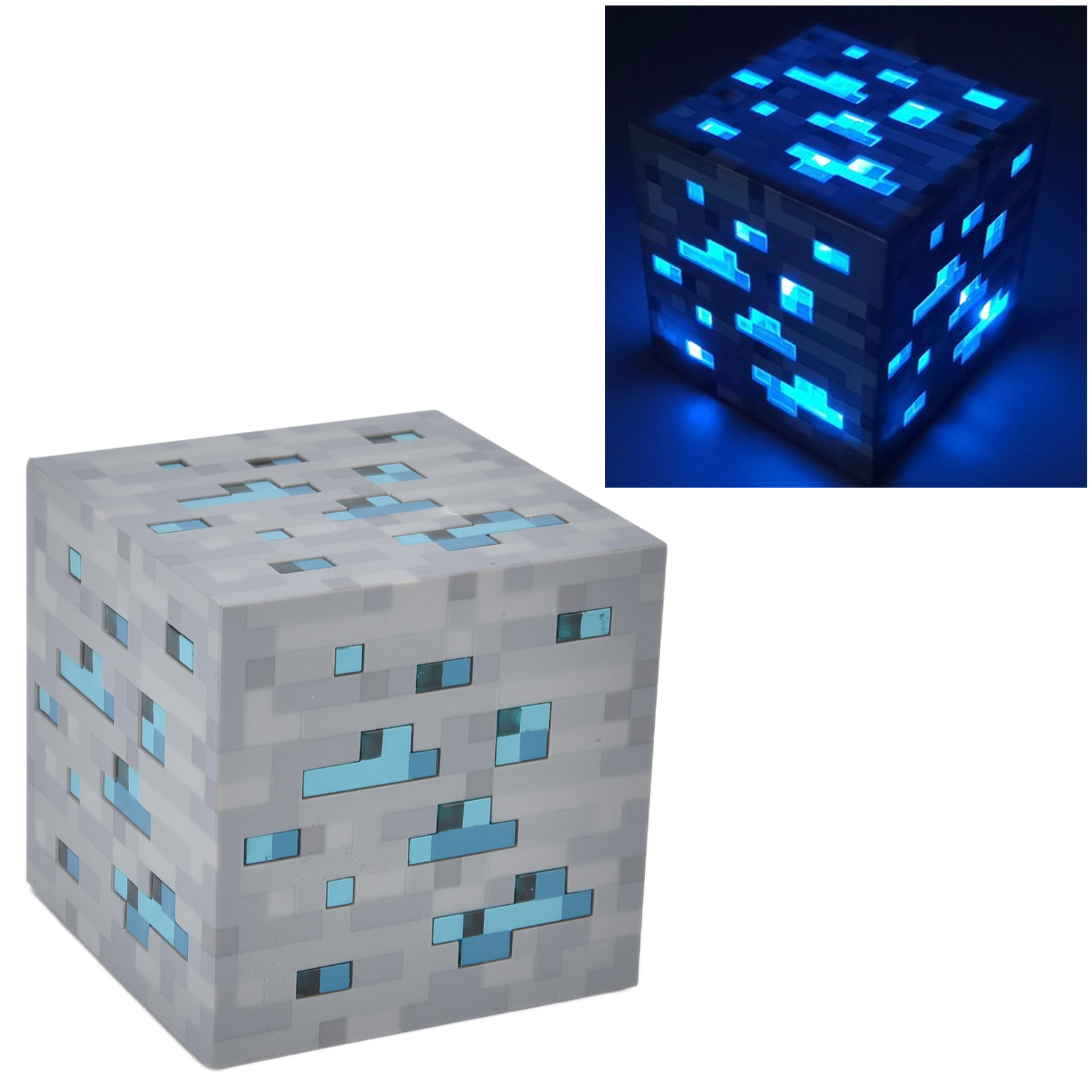 Led-nachtlicht, Wiederaufladbarer Würfel, Blaue Grubenlampe, Farbwechselndes Nachtlicht, Würfelförmiges Nachtlicht, Spielzeugtaschenlampe Für Kinder