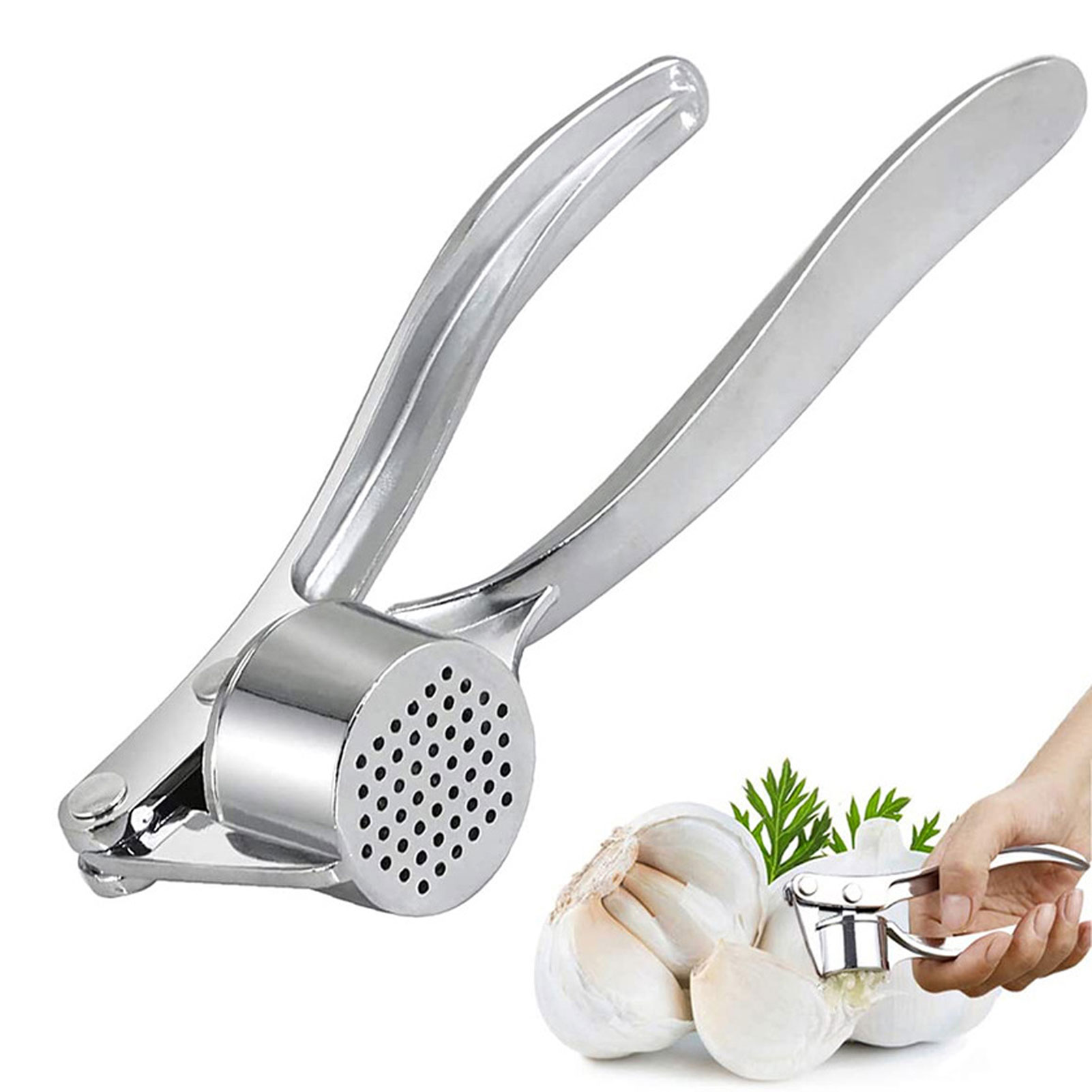 Knoblauchpresse Für Die Küche Mit Ergonomischem Griff, Rostfrei Und Leicht Zu Reinigen