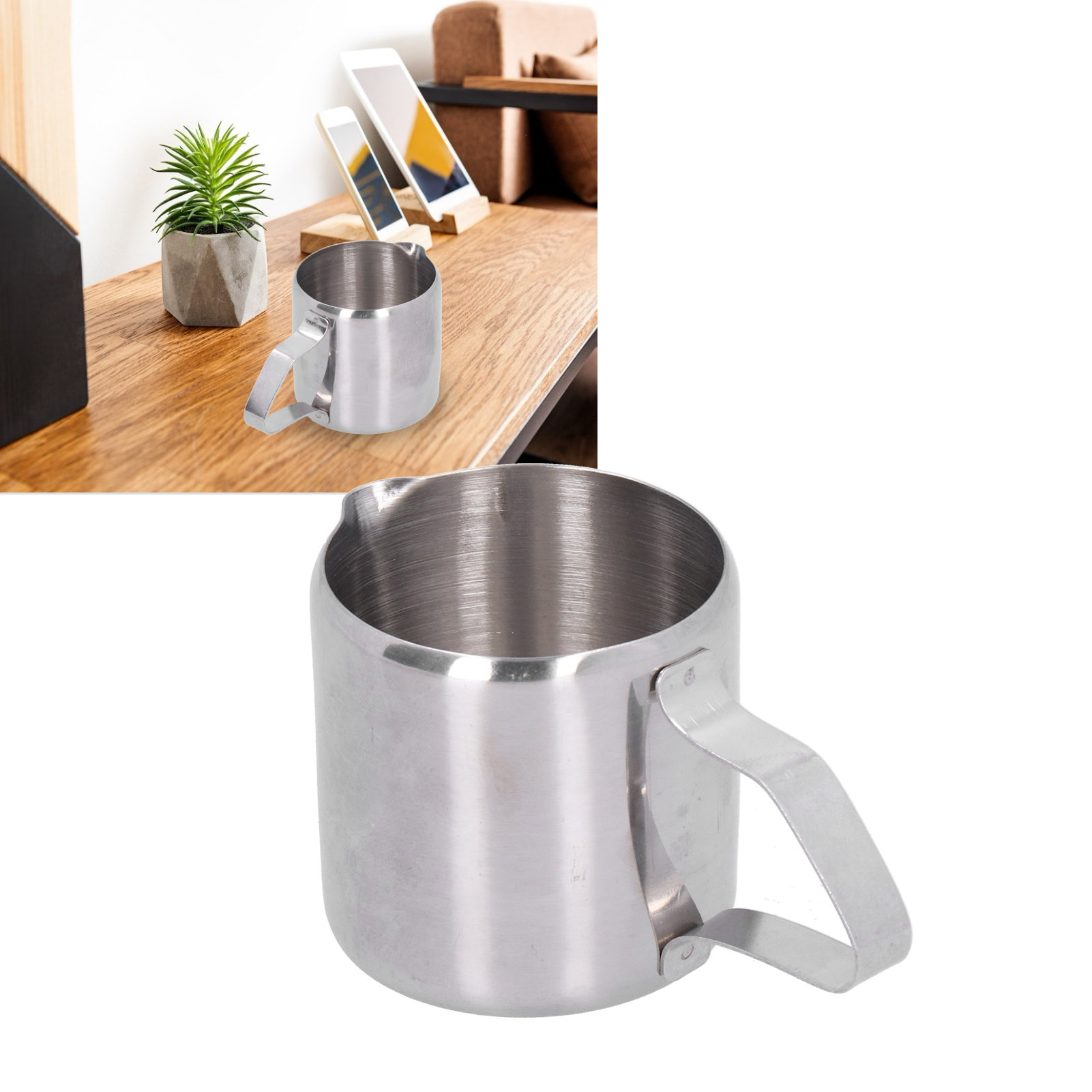 90 Ml (3 Oz) Kaffeetasse Aus Edelstahl 304, Honigmilchkännchen, Milchaufschäumer