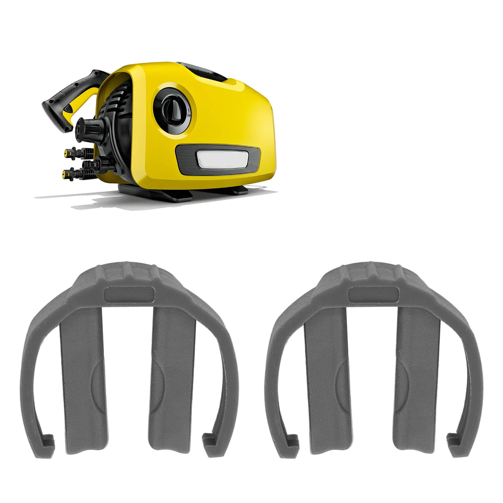 2 Stück/verkauf Von Schnellkupplungsclips Und -ringen Für Kärch Autowaschmaschinen, Kompatibel Mit Kärcher K2, K3, K7 Usw. (grau)