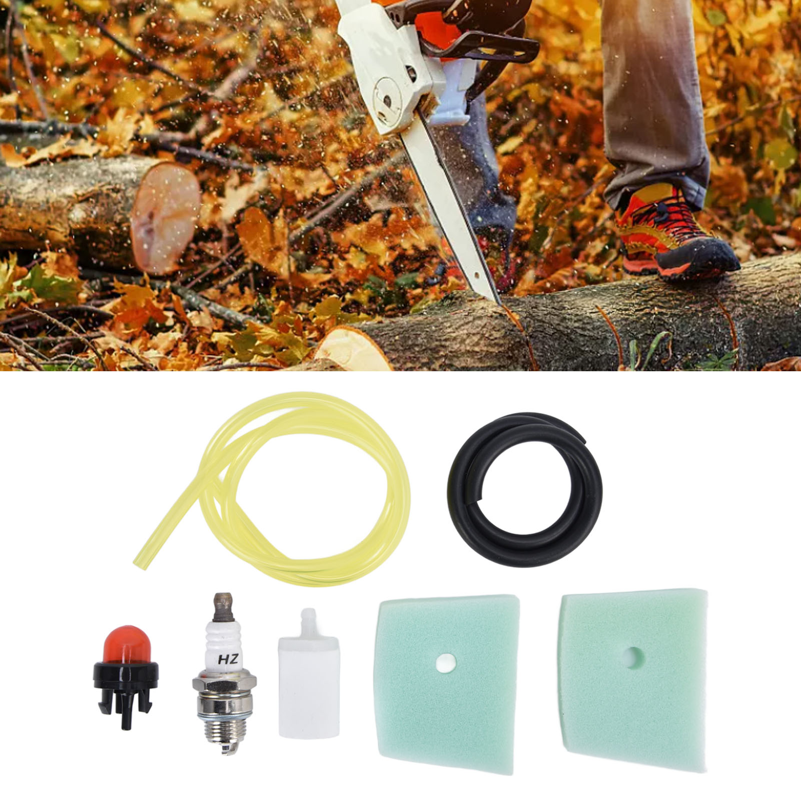 Luftfilter-, Kraftstoffleitungs- Und Zündkerzensatz 537186301 Für Husqvarna 123c Und 325c Trimmerzubehör