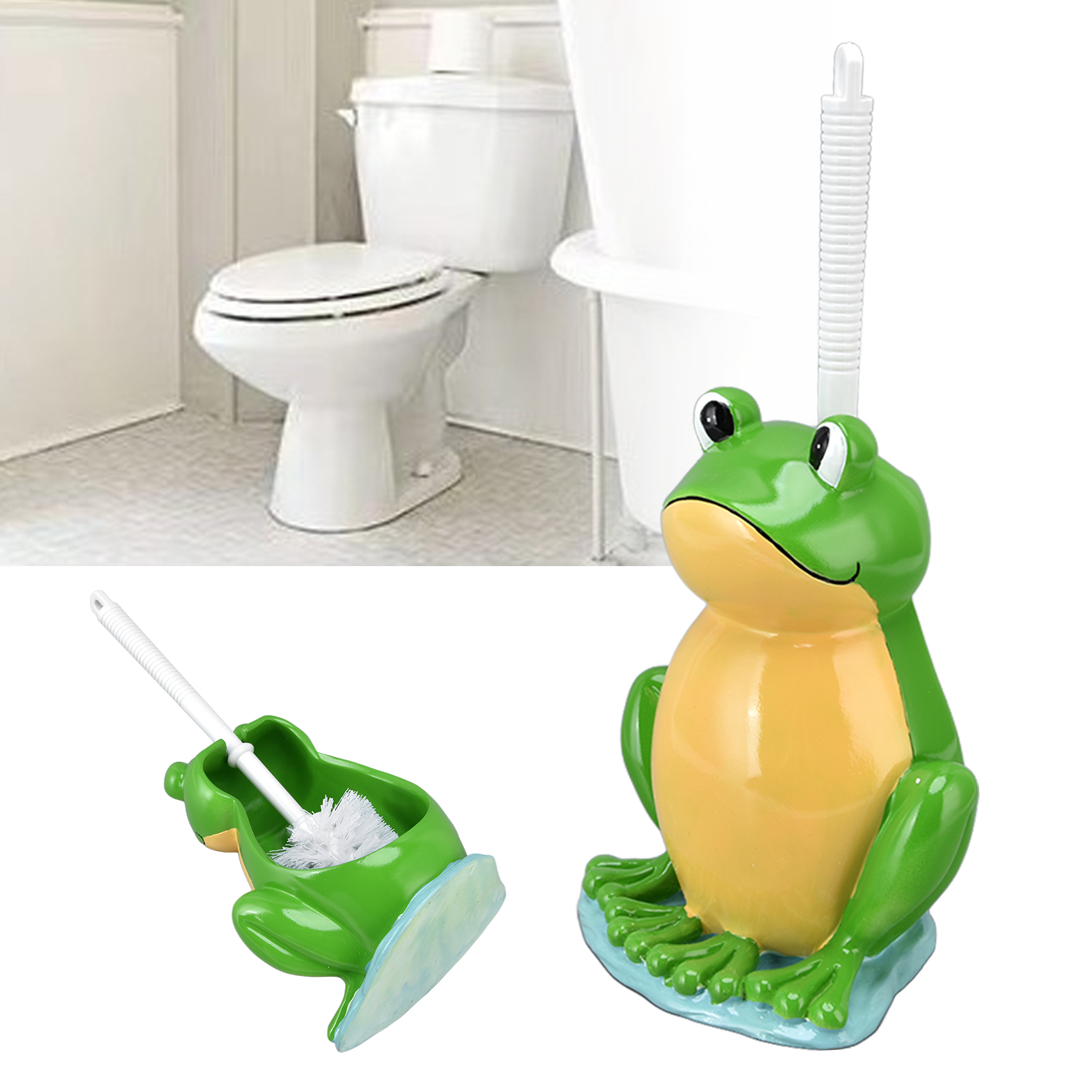 Kreative Toilettenbürste Mit Sockel, Haushalts-toilettenbürste Ohne Tote Winkel