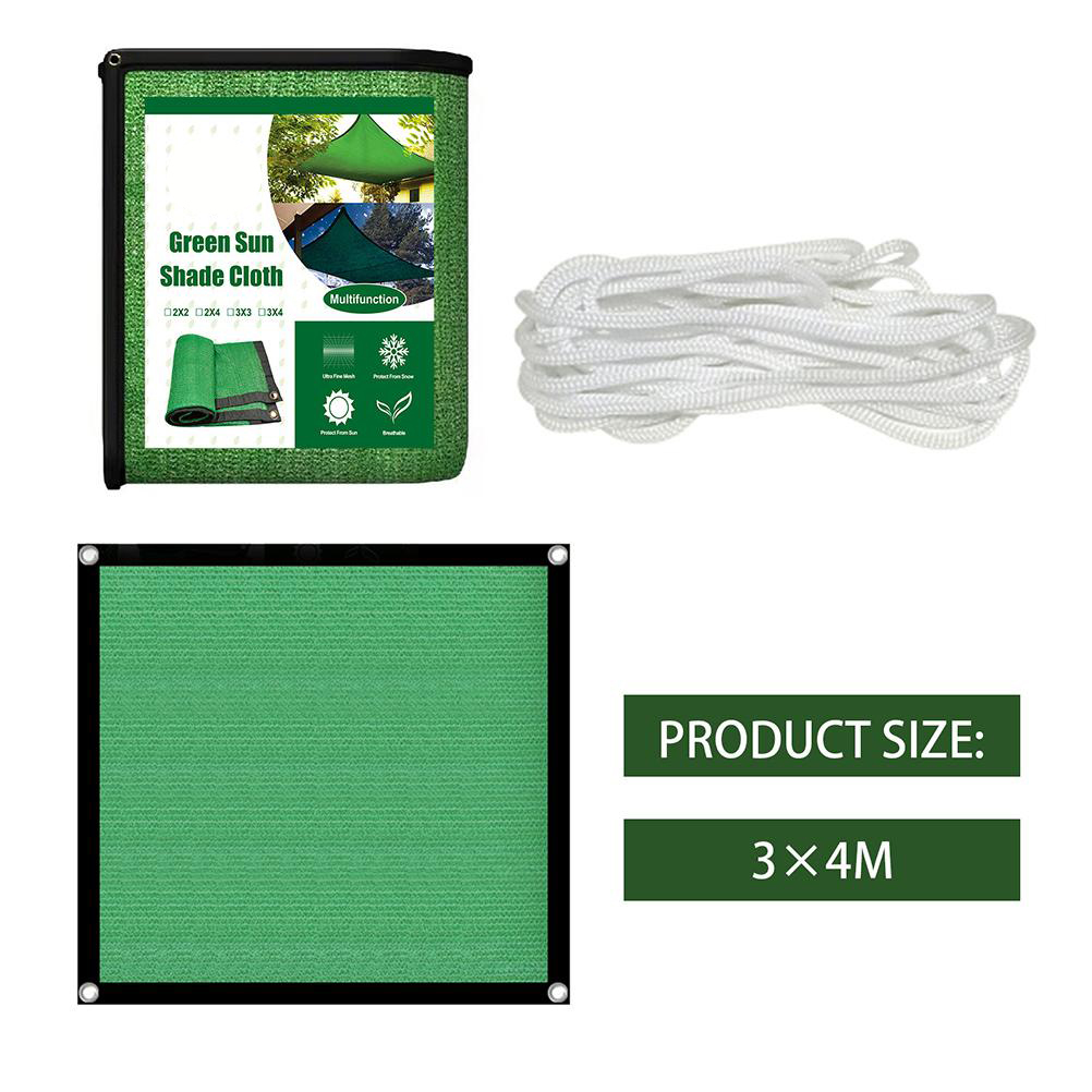 Dickes Und Dichtes Schattierungsnetz, Ideal Für Blumen, Balkone, Innenhöfe Und Den Außenbereich. Modell D, 3 X 4 M, Einheitsgröße.