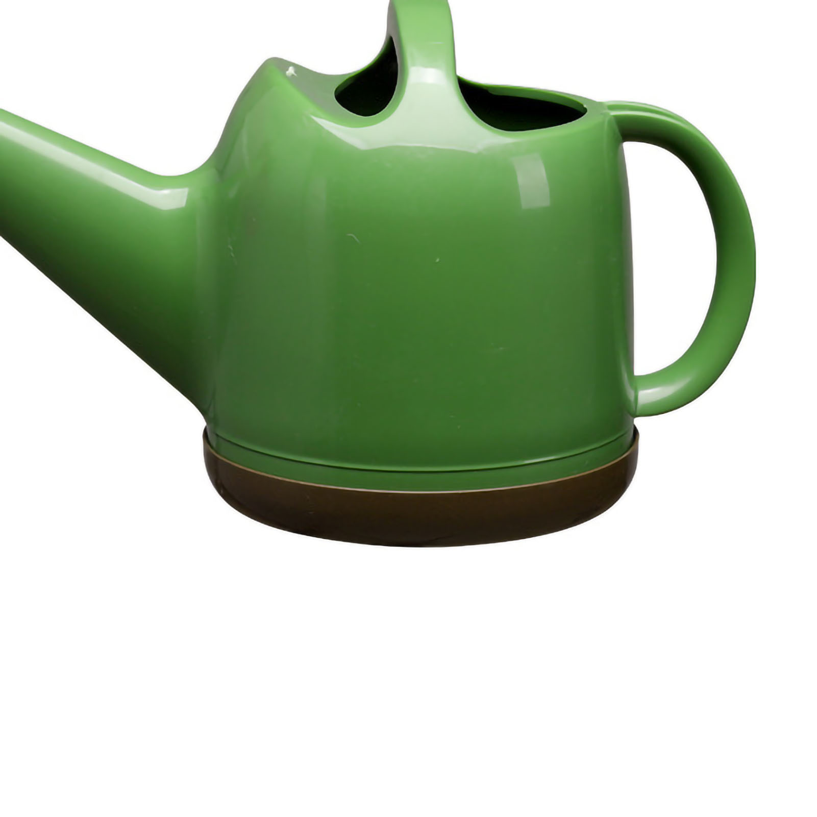 Niedliche, Gedrungene Gießkanne, Haushaltsgießkanne, Gartengießkanne, Robustes, Spritzgegossenes Gartengerät, 4 L, Kaffee- Und Grünfarben