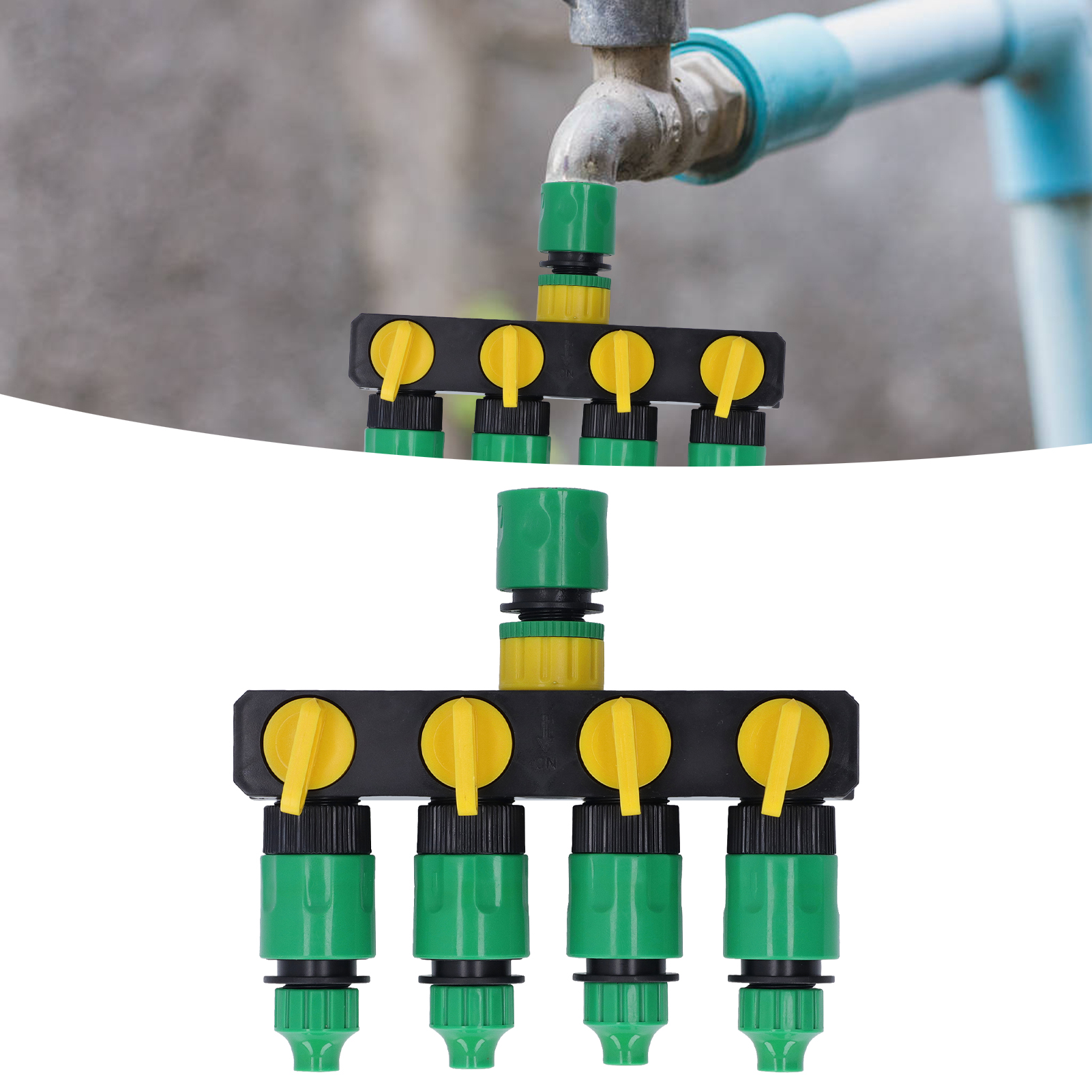 1 Bis 4 Schnellanschluss-gartenhahnumsteller Für Gartenpflanzen, Automatische Bewässerungskomponenten