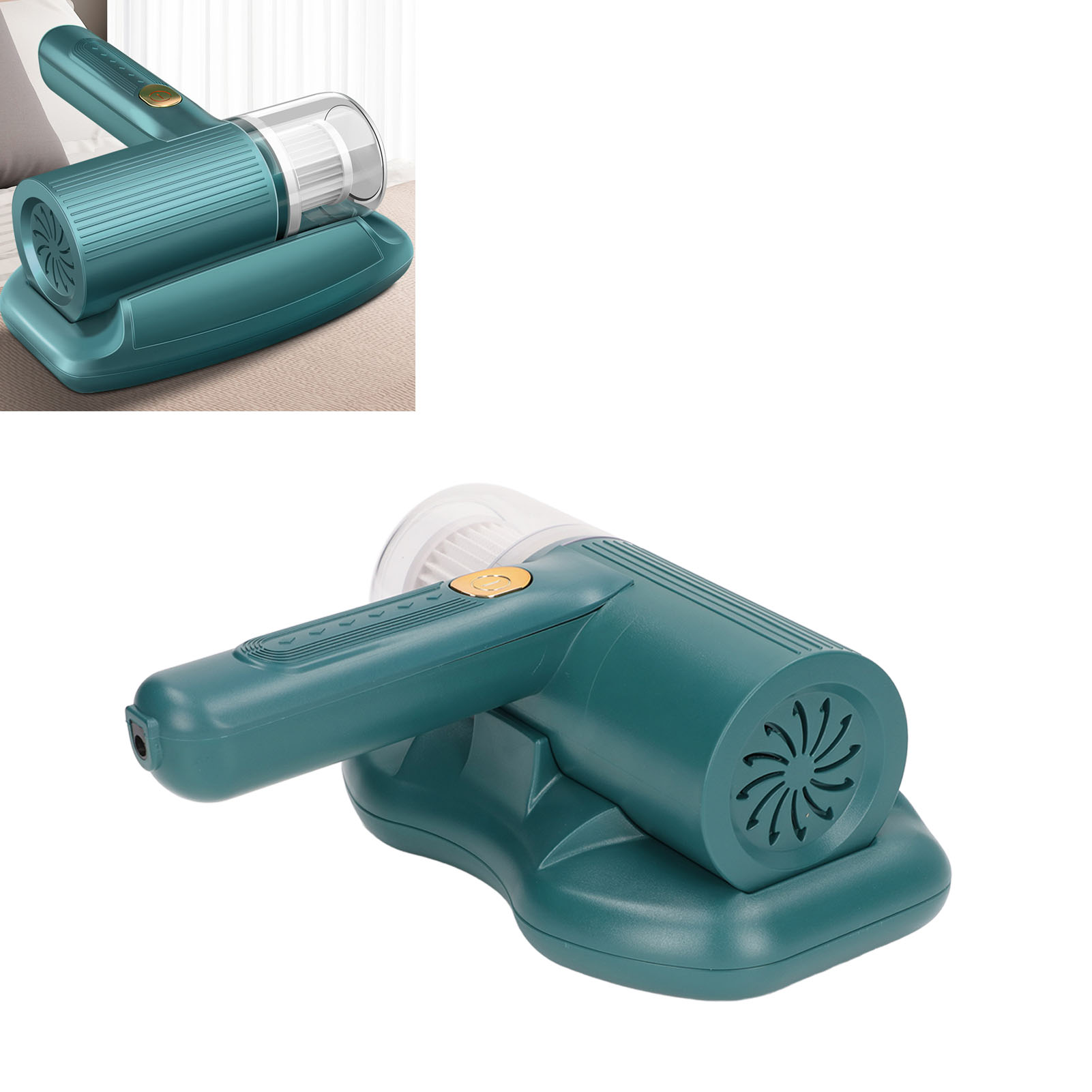 Hausstaubmilbenentferner, Hausstaubmilbenentferner Mit Uv-licht Und Doppelfunktion, Tragbarer, Kabelloser, Per Usb Aufladbarer Hausstaubmilbensauger, Grün, Per Usb Aufladbar.