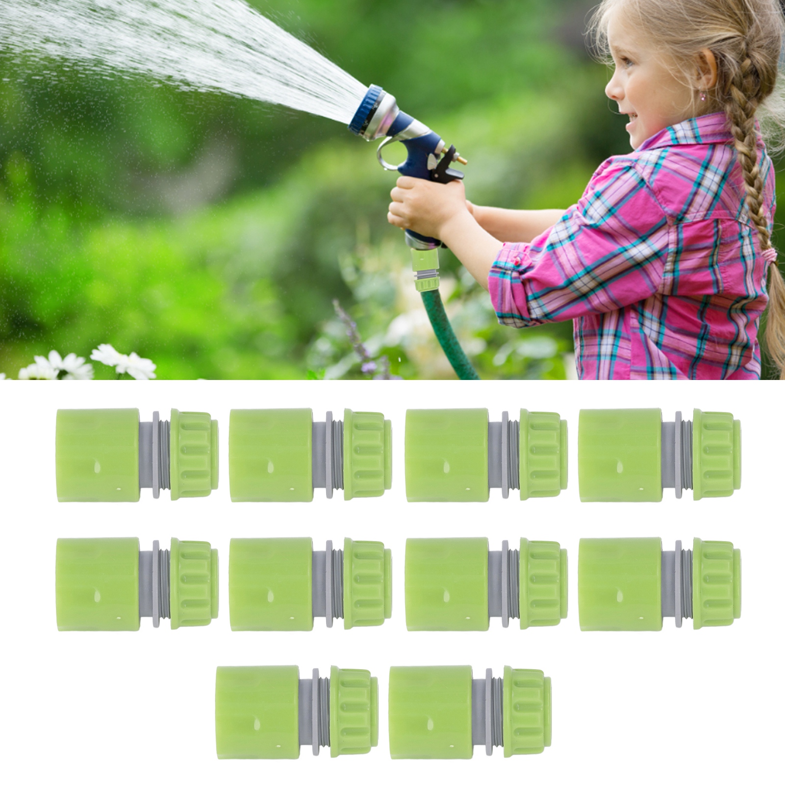 10 Stück/verkauf: G1/2 Schnellkupplung Für Wasserpistole, 4-punkt-schlauchanschluss, Kunststoff-schnellanschlussdüse.
