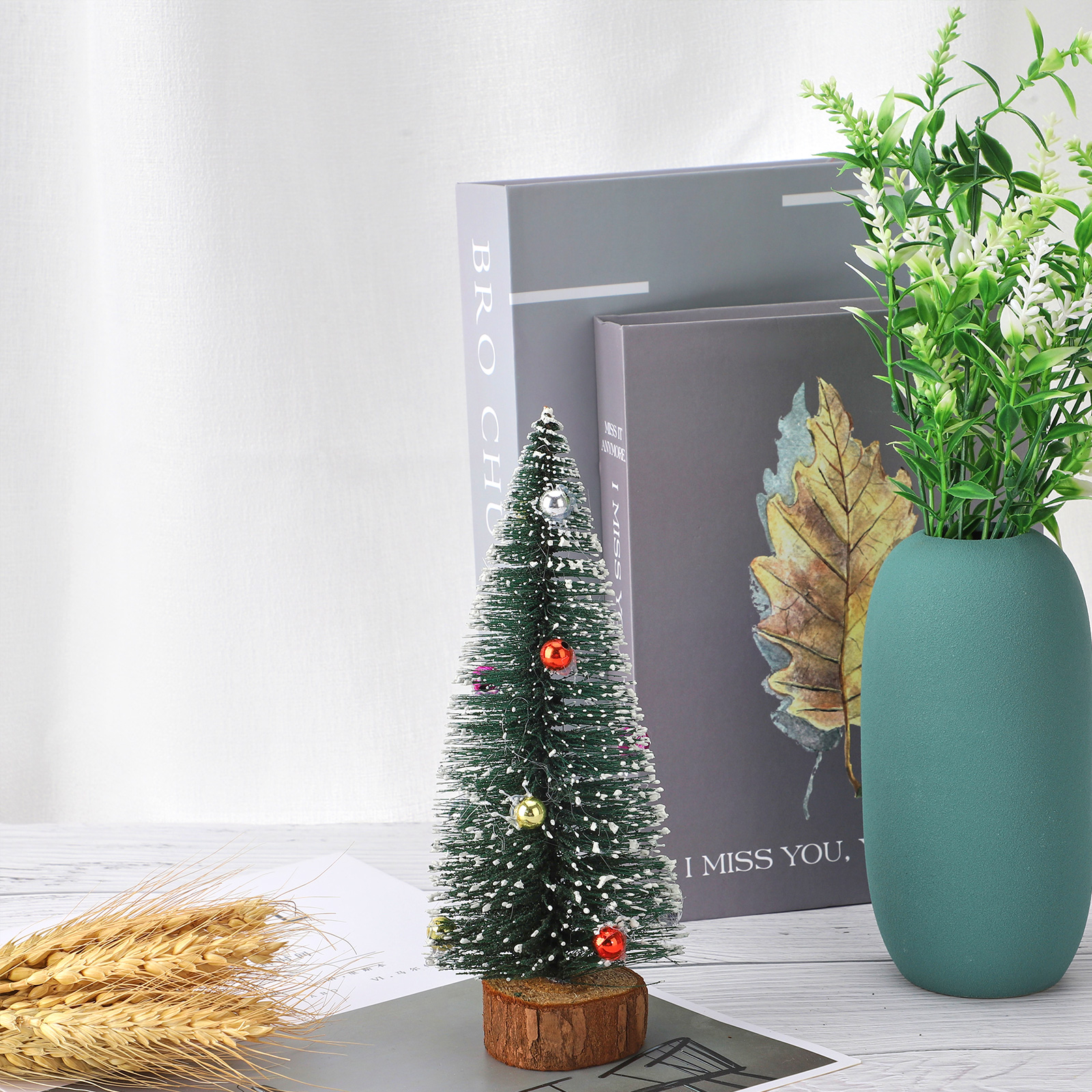 Set Mit 3 Mini-weihnachtsbäumen Zur Dekoration Für Zuhause Oder Geschäft, 25 Cm Hoch