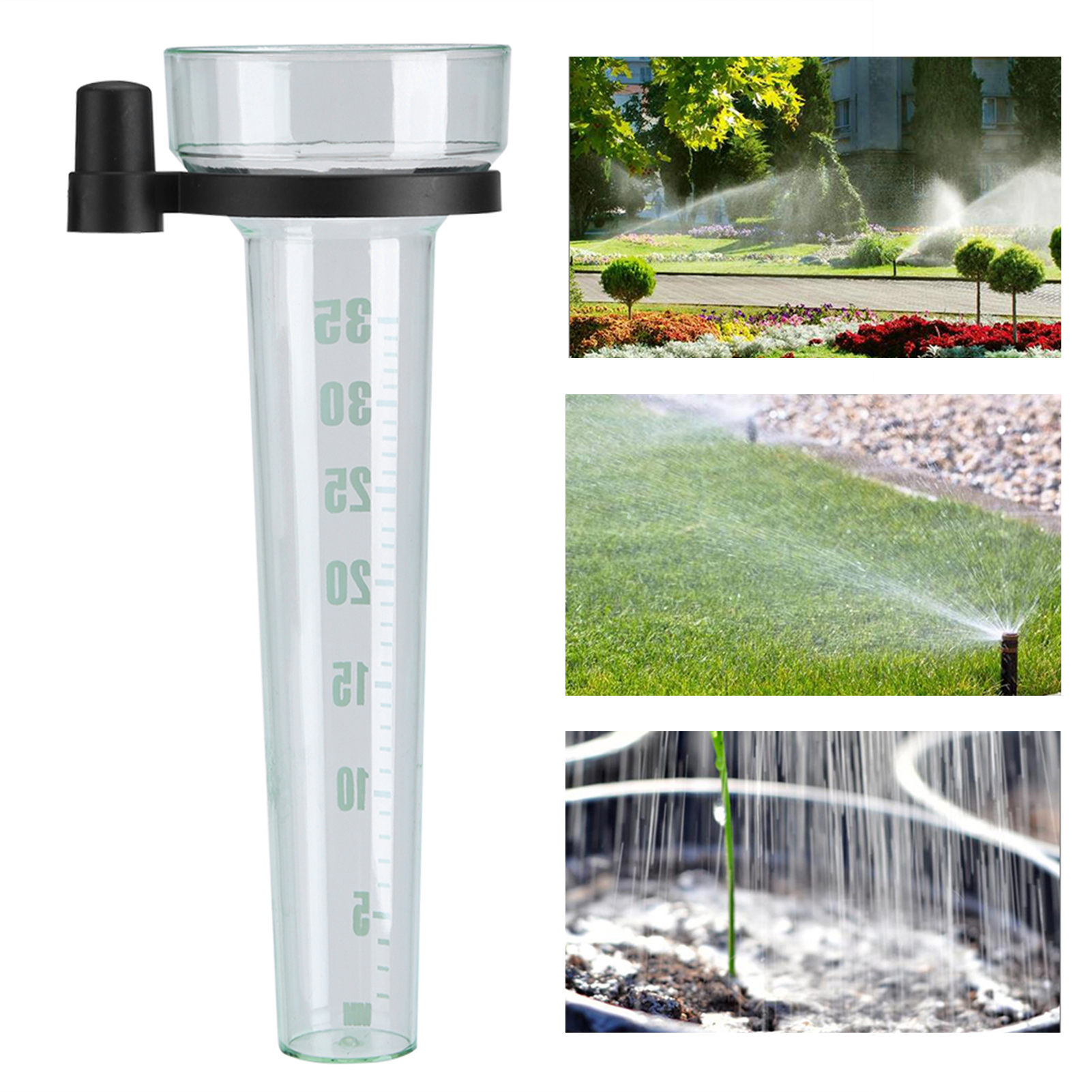Regenmesser Aus Kunststoff, Präzises Messrohr Für Garten Und Terrasse, 35 Mm Fassungsvermögen