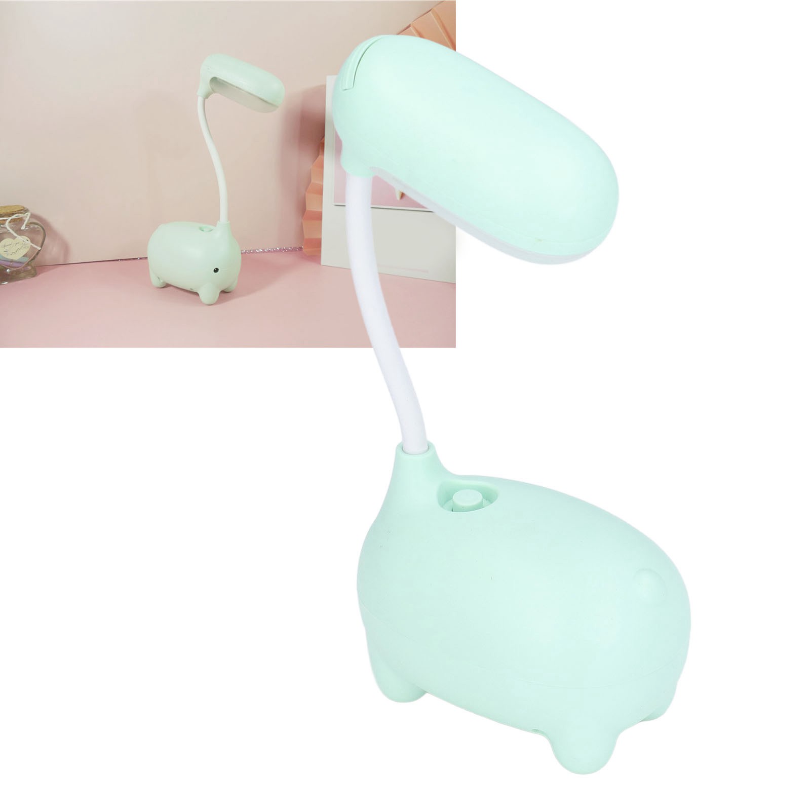 Wiederaufladbare Led-schreibtischlampe Mit Usb-anschluss, Cartoon-design, Ideal Für Schüler Und Kinder – Led-nachtlicht Zum Lernen