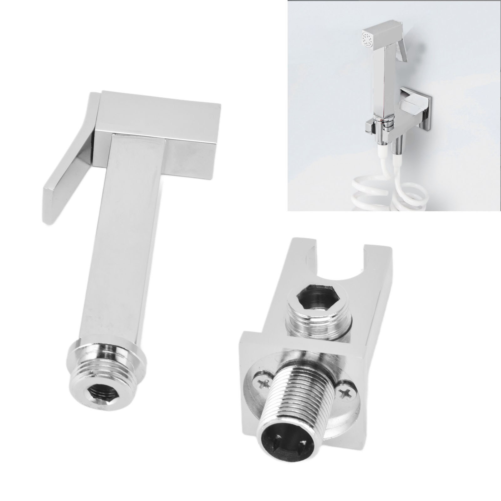 Duschpistolen-set Komplett Aus Kupfer Mit Flexiblem Kunststoffschlauch, Einfach Zu Installieren, Ideal Zum Baden Von Haustieren Und Für Die Persönliche Hygiene. Düse: G1/2