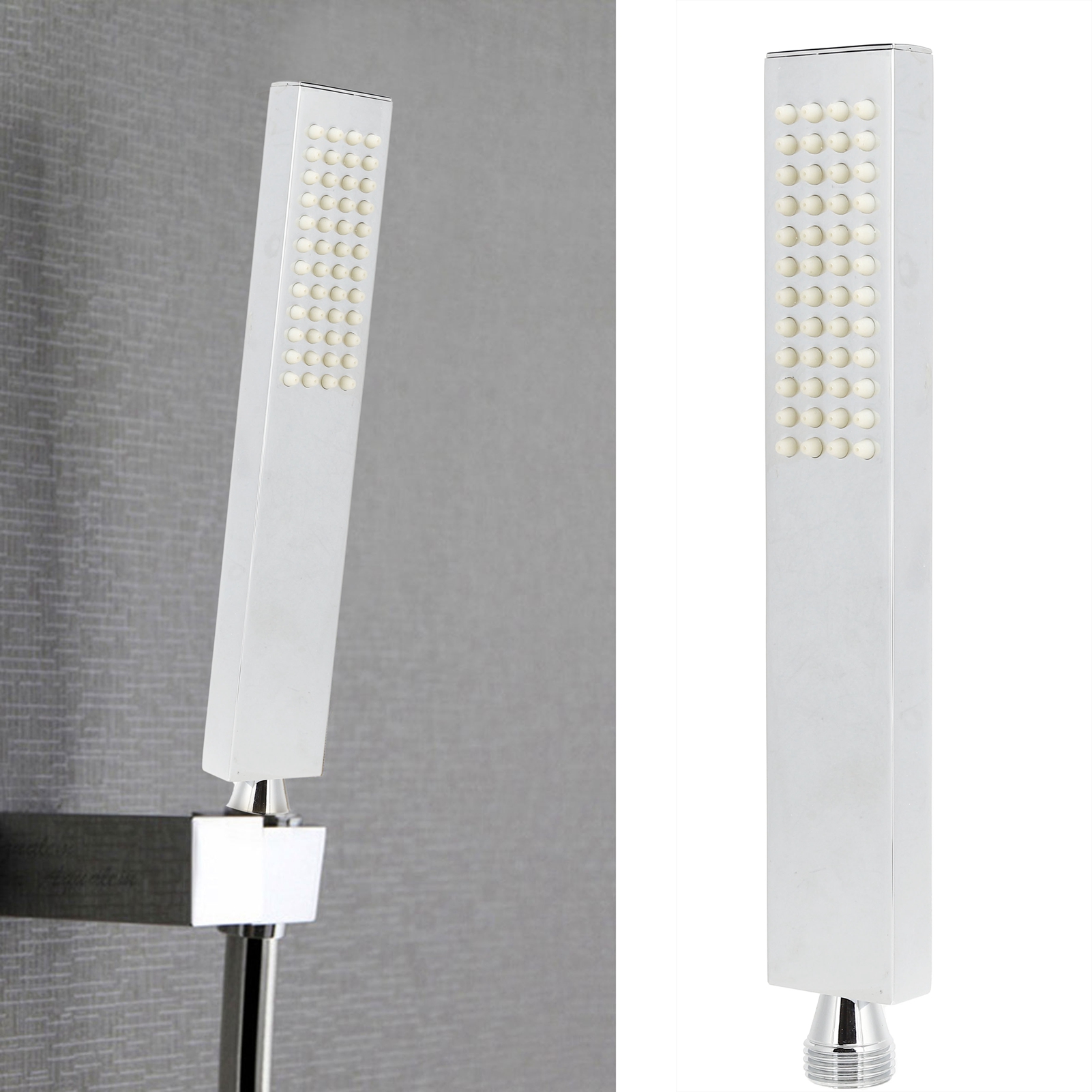 Flacher, Quadratischer G1/2-kupfer-handbrausekopf, Duschkopf Für Badezimmer, Zuhause Oder Hotel