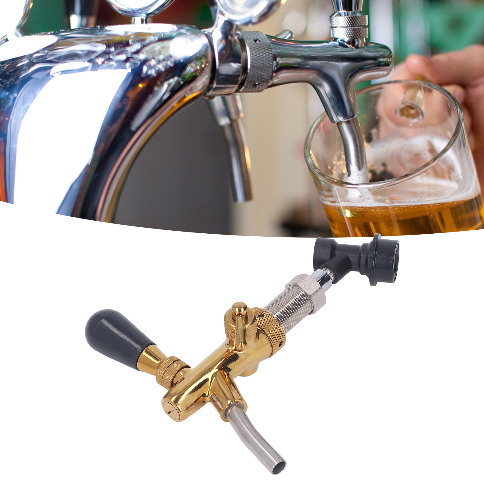 G5/8 Bierzapfanlage – Verstellbare Bierzapfanlage Aus Messing/edelstahl Mit Schnellanschluss