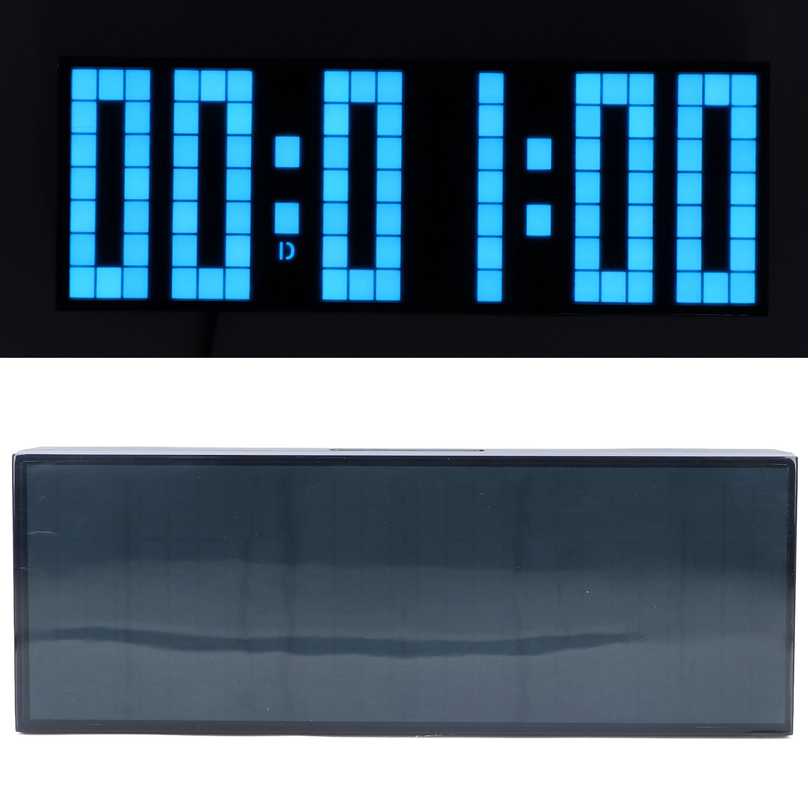 Elektronischer Wecker Mit Siebenfarbigem Farbverlauf, Rhythmuserkennung, Umgebungsbeleuchtung, Fernbedienung, Europäischer Standard 100–240 V