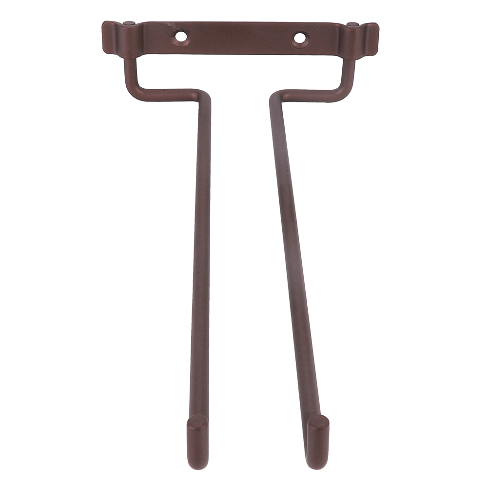 Einreihiges, Wandmontiertes Glasregal Aus Schmiedeeisen, Dekoratives Regal Für Küche Und Bar, Matte Kupferoberfläche, Für Zuhause.