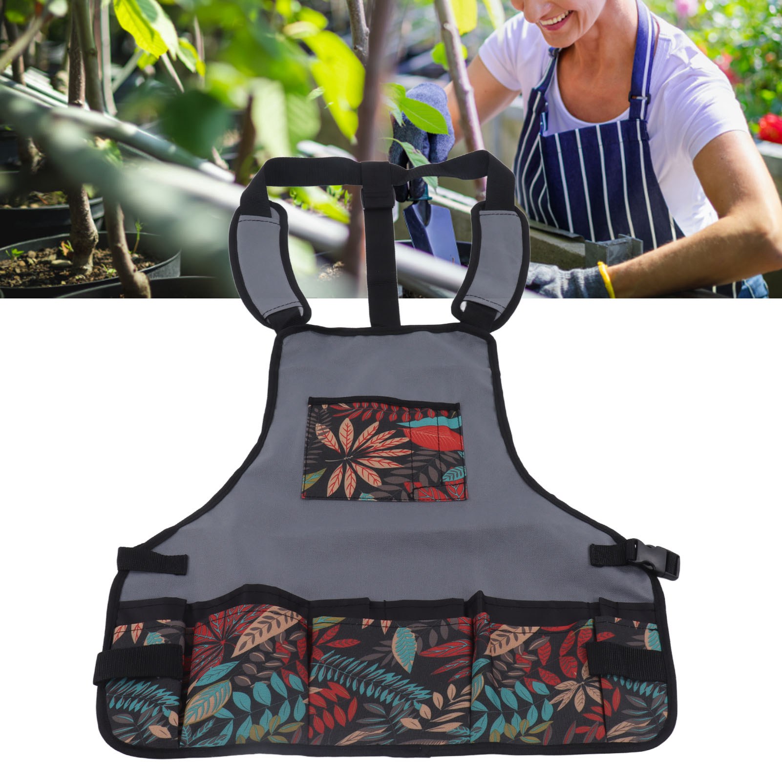 Arbeitsschürze, Bunte Küchenschürze, Gartenschürze, Werkzeugschürze