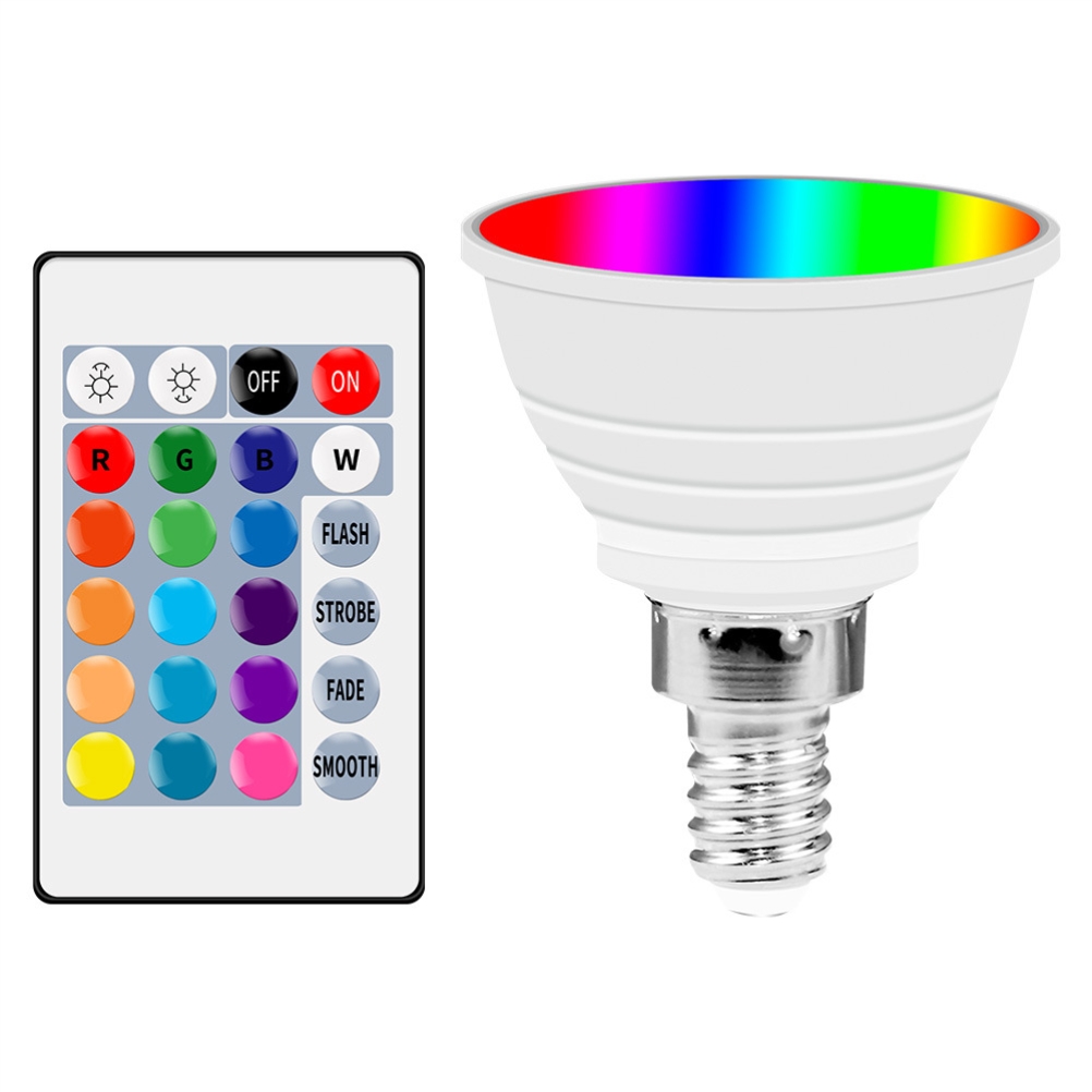Rgb-led-projektor Mit Farbwechsel- Und Mehrfarbenfunktion, 85-265 V, Fernbedienung, E14 Smart-lampe.