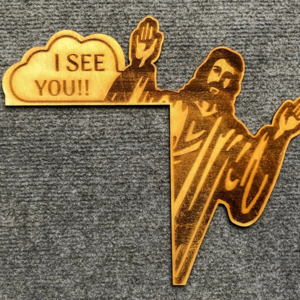 Ich Sah Ein Zweiteiliges Set Christlicher Türdekorationen Mit Jesusmotiven Für Die Türecken Eines Hauses – Stil 4