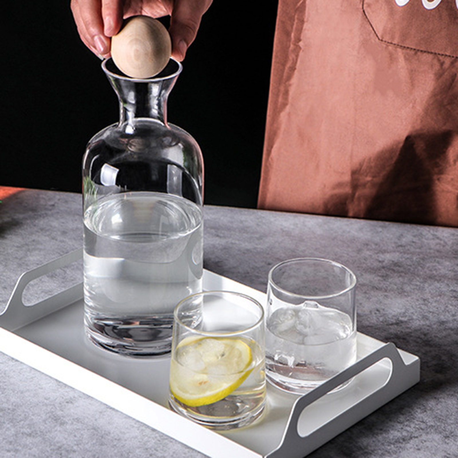 Fassungsvermögen: 1200 Ml Krug, 260 Ml Becher – Glas-wasserkrug-set