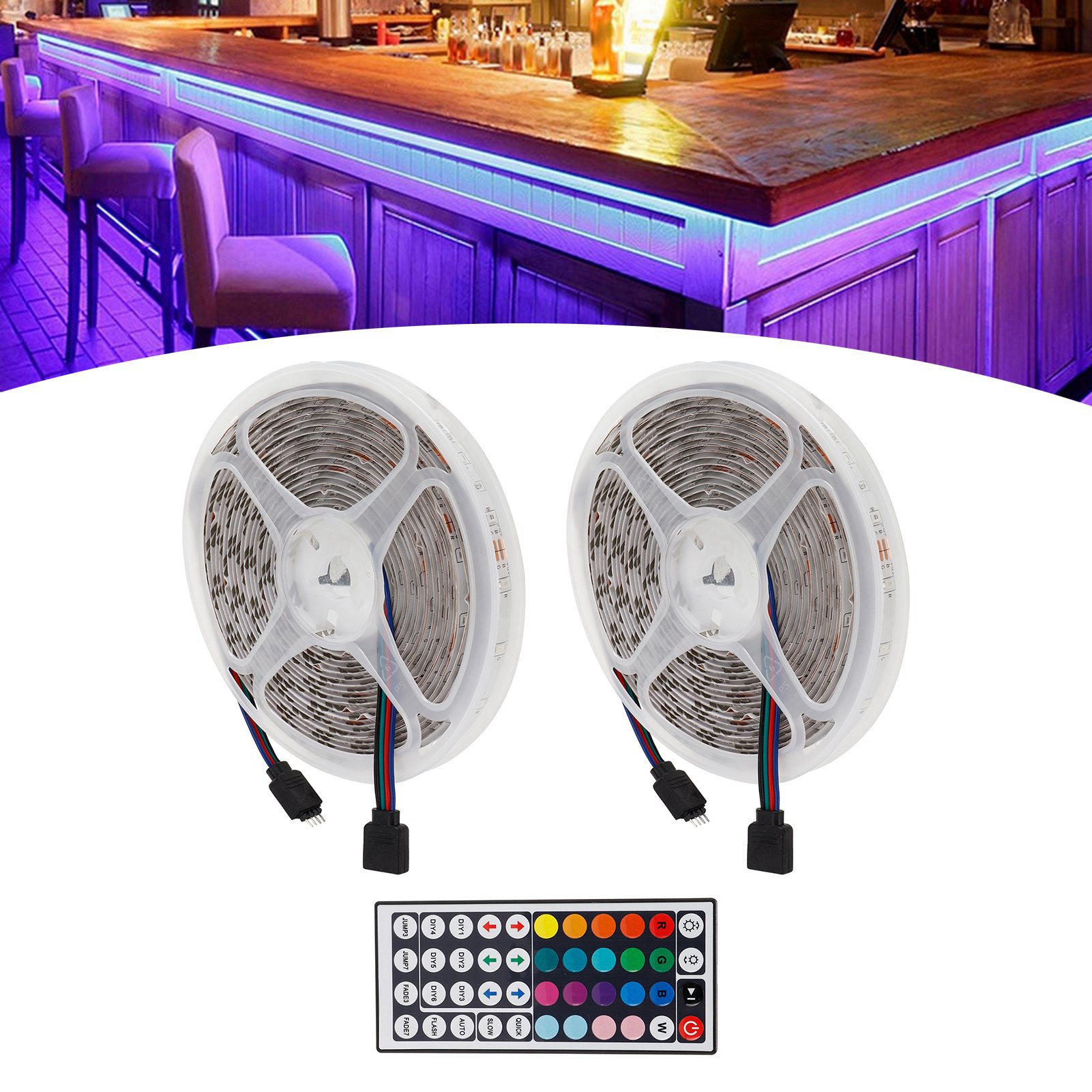 Rgbw-led-streifen-set Mit Sanftem Licht Für Schlafzimmer Und Partydekoration, Eu 100–240 V