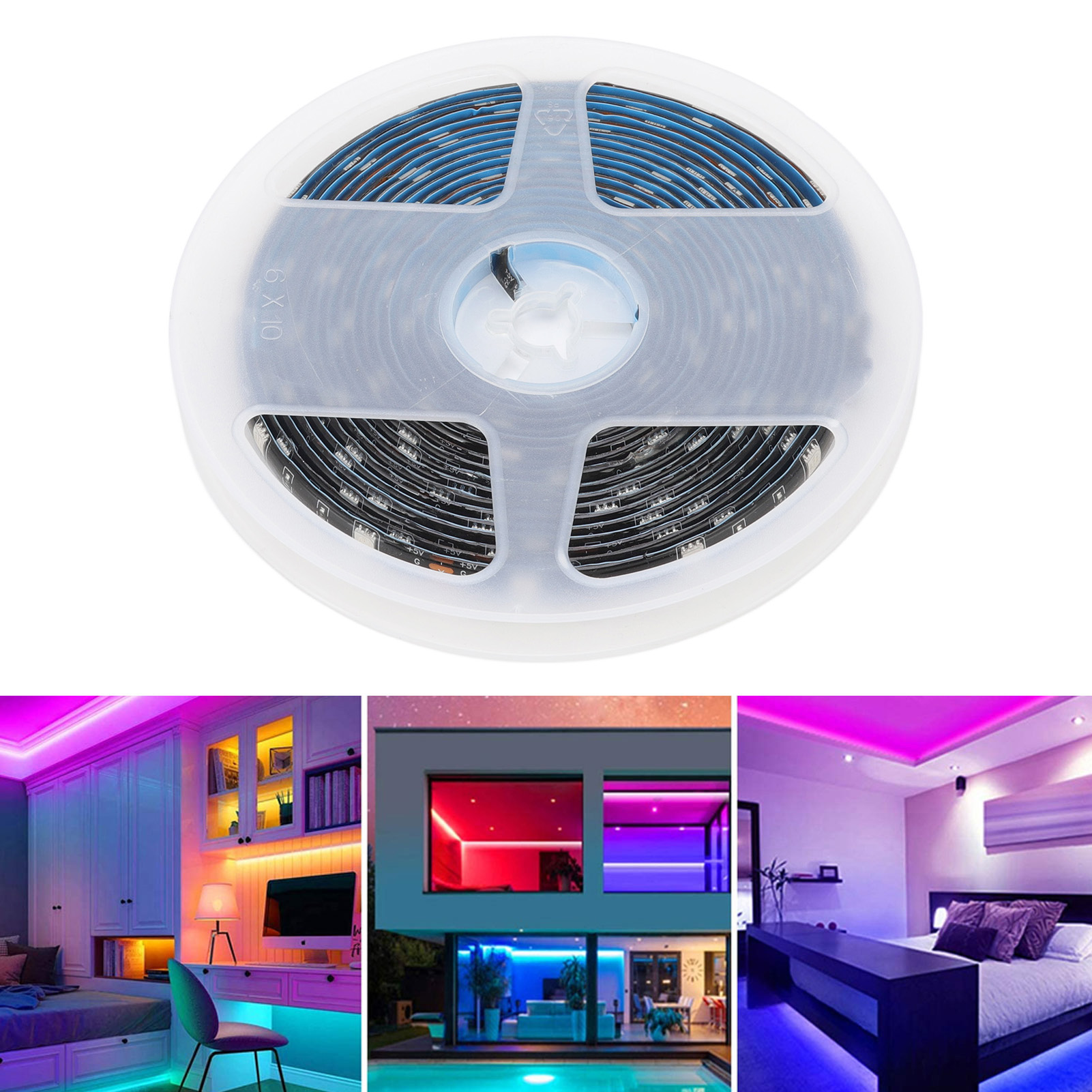 5v Usb Wifi Rgb Led-streifen-set, Wasserdichter 5050 Led-streifen