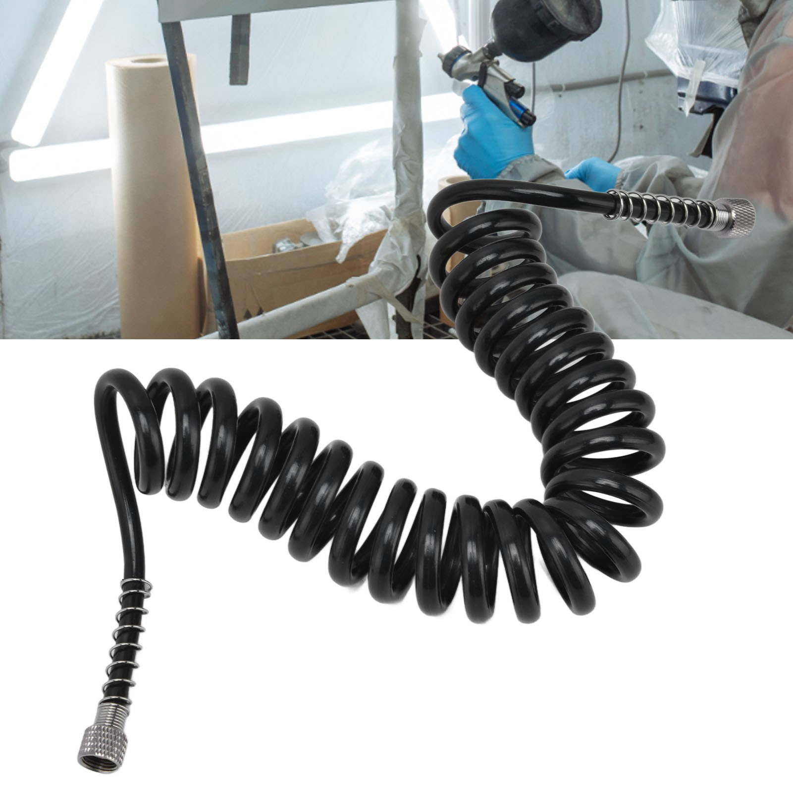 Pu-schlauch, Pu-federrohr, Luftschlauch, G1/8 Innengewinde, Airbrush-zubehör Zum Lackieren Und Färben.