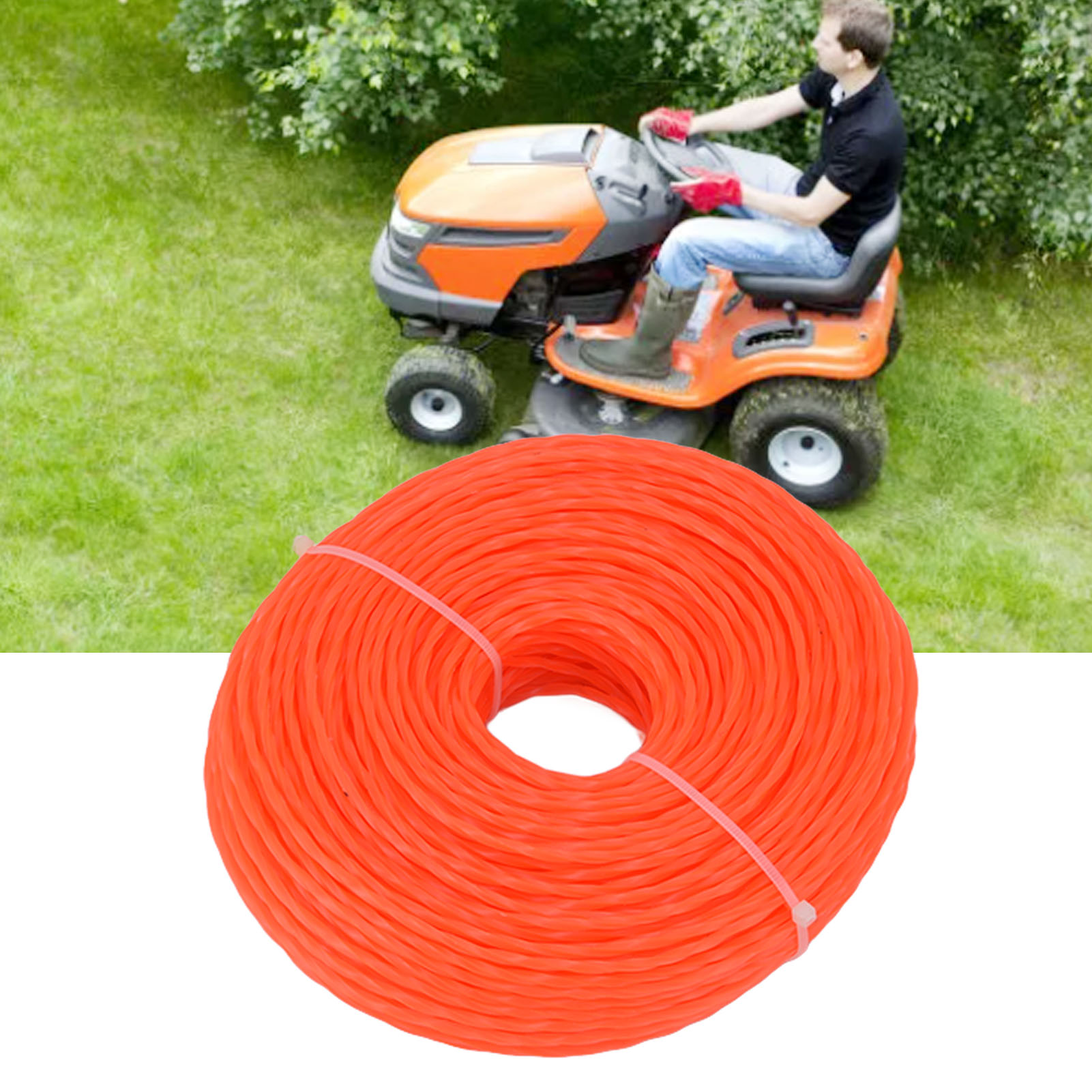 Hochleistungsfähige Orangefarbene 3,0 Mm X 85 M Rasenmäherfadenspule Für Husqvarna, Ryobi, Stihl Und Anderes Rasenmäherzubehör.