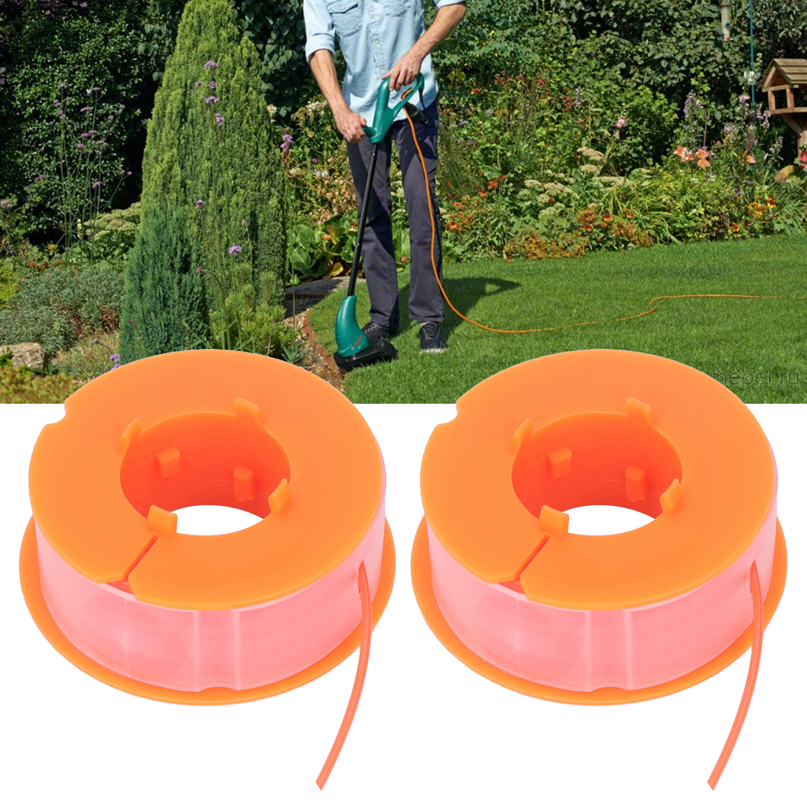 2 Stück/verkauf Für Bosch Rasenmäherspulen Art 30, Art 30fa, Prt 30, Prt 30fa, Orange.