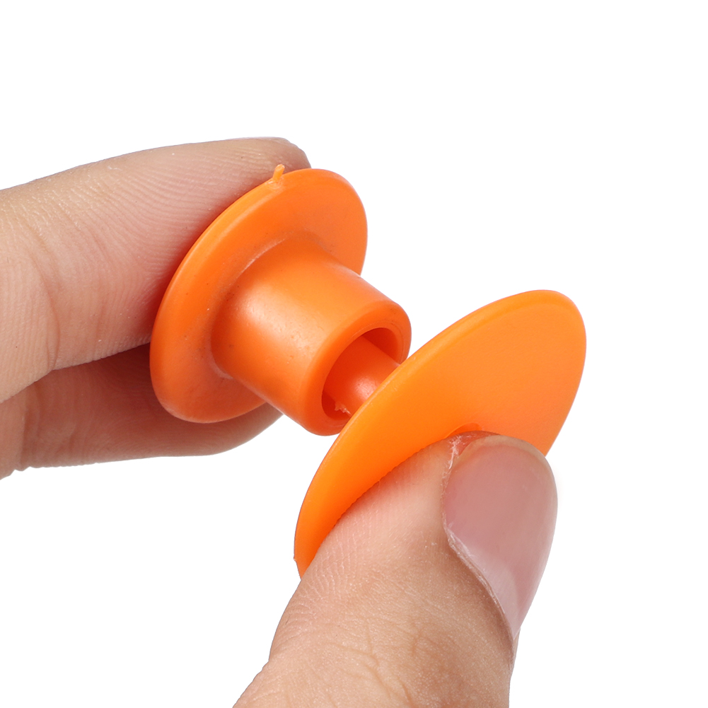 Packung Mit 100 Nummerierten Ohrmarken Für Nutztiere (schweine, Kühe, Schafe), Orange, Rund, 30 X 30 Mm