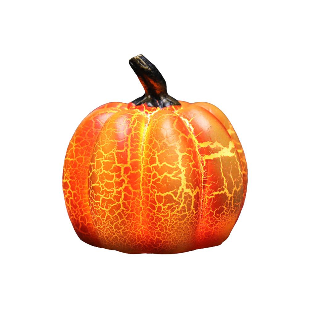 Halloween-led-kürbislaterne, Kürbislampe Aus Kunstharz, Halloween-kostümzubehör In Verschiedenen Formen