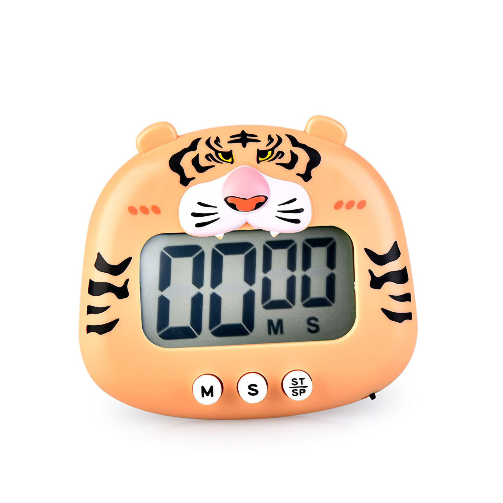Rb600 Elektronischer Timer Von Frog, Zeitmanager Für Schüler, Küchentimer, Orange Tiger