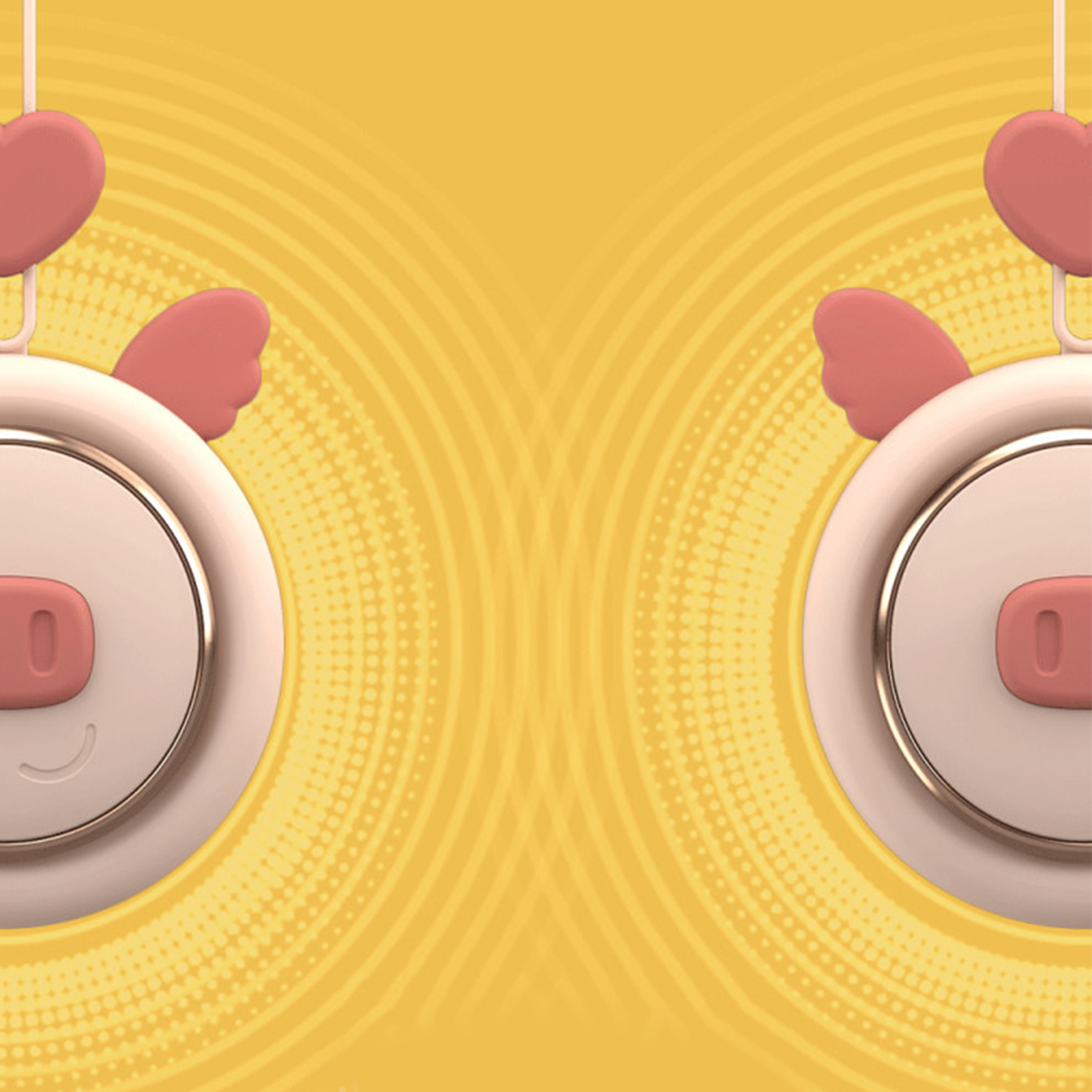 Wiederaufladbarer Mini-nackenventilator Mit Usb-anschluss, Blattlosem Design Und Schultergurt, Pink, Ideal Für Schülerinnen Und Mädchen. Perfekt Für Schülerinnen Und Mädchen.