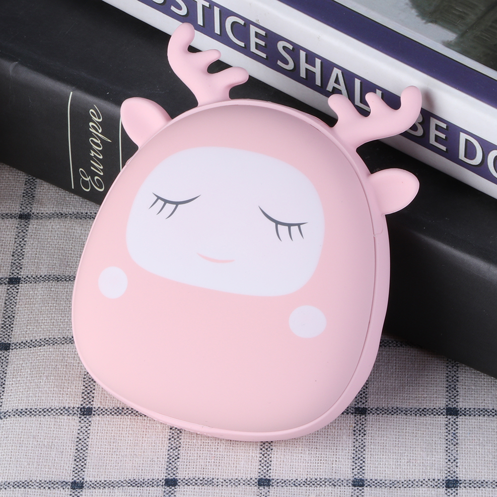 Tragbarer Und Leichter 2-in-1-handwärmer Mit Usb-ladefunktion Und Mini-powerbank Für Zuhause Und Büro, Pink
