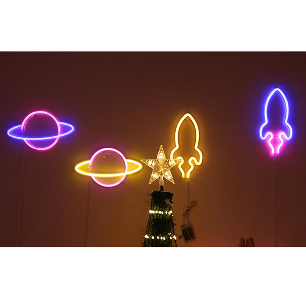 Led-neonlampe In Form Eines Universums, Planetenmuster, Schlafzimmerdekoration, Beliebtes Nachtlicht Nr. 6