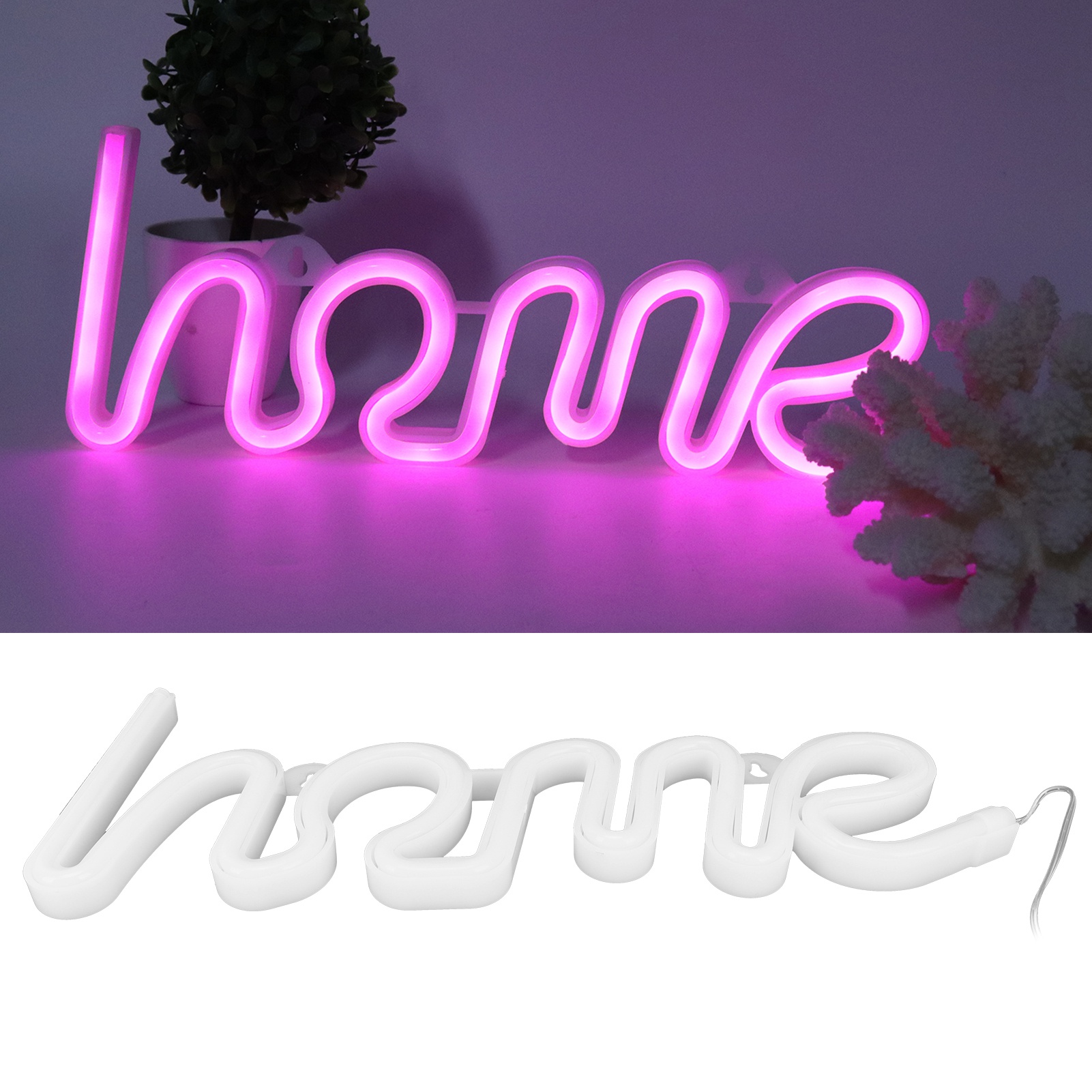 Einzigartige Led-neon-wandleuchte Im Home-design, Ideal Für Heiratsanträge, Hochzeiten, Partys Oder Bars (rosa).
