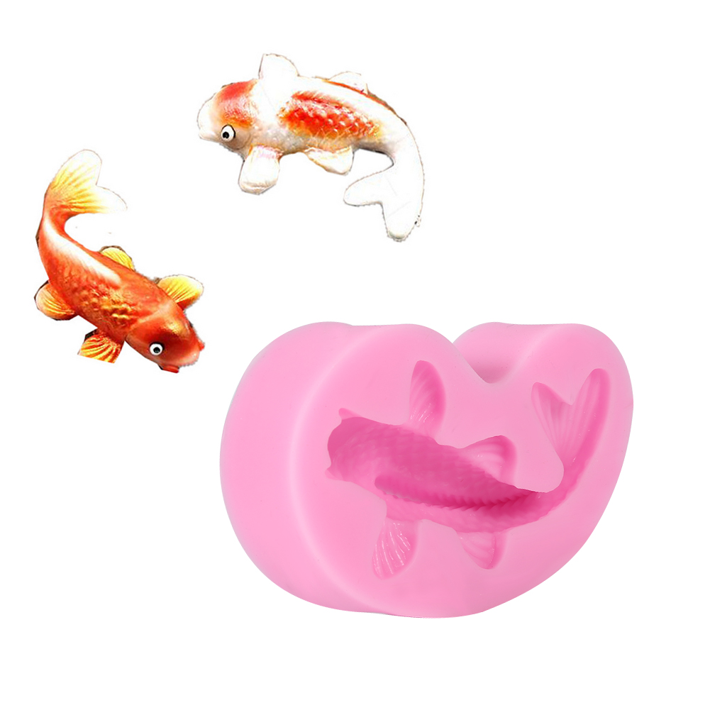 3d-silikonform In Fischform Für Fondant, Tortendekoration, Schokolade Und Zucker.