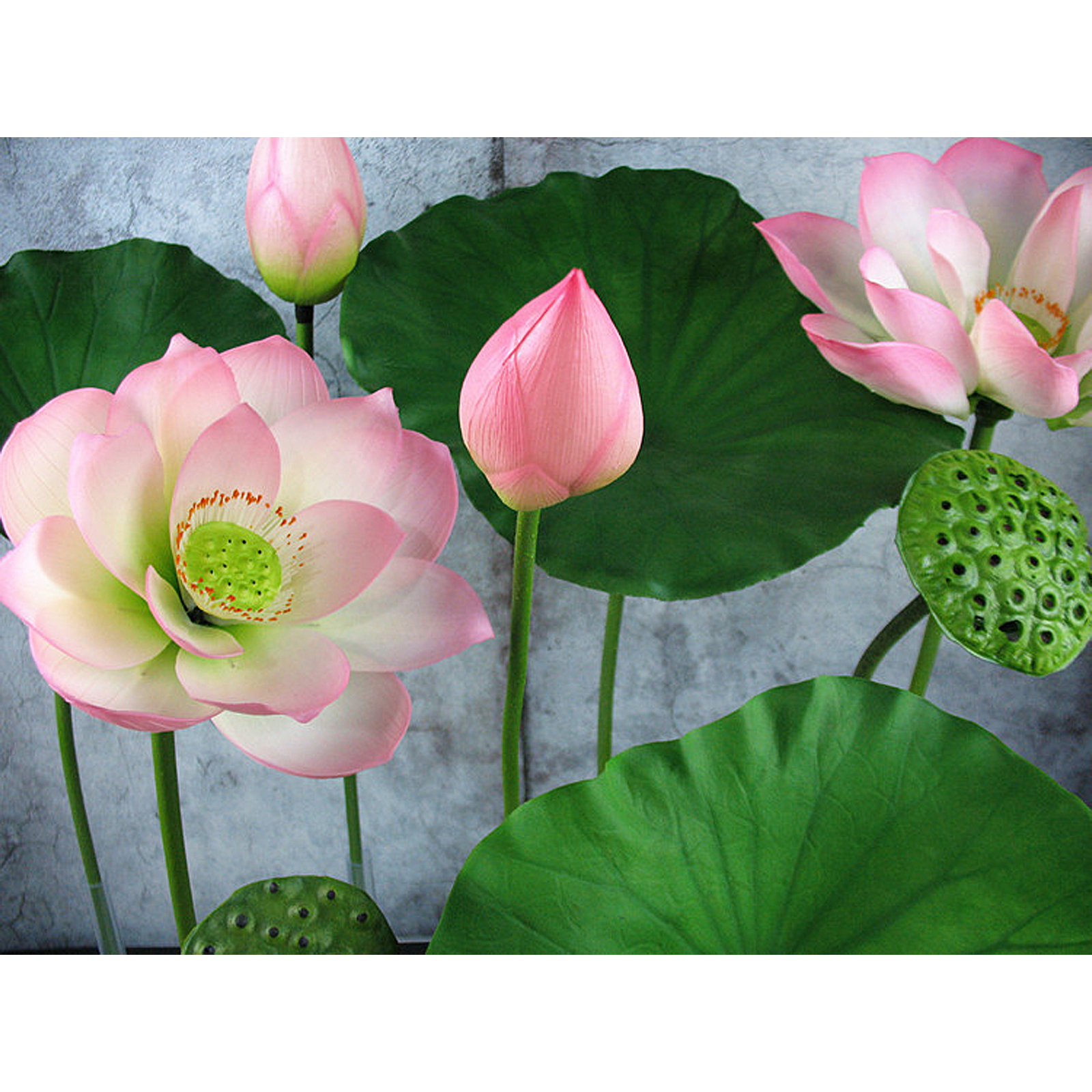 Künstliche Blüten In Form Einer Blattkapsel Mit Stiel, Rustikaler Chinesischer Stil, Dekoration Für Den Buddha-raum
