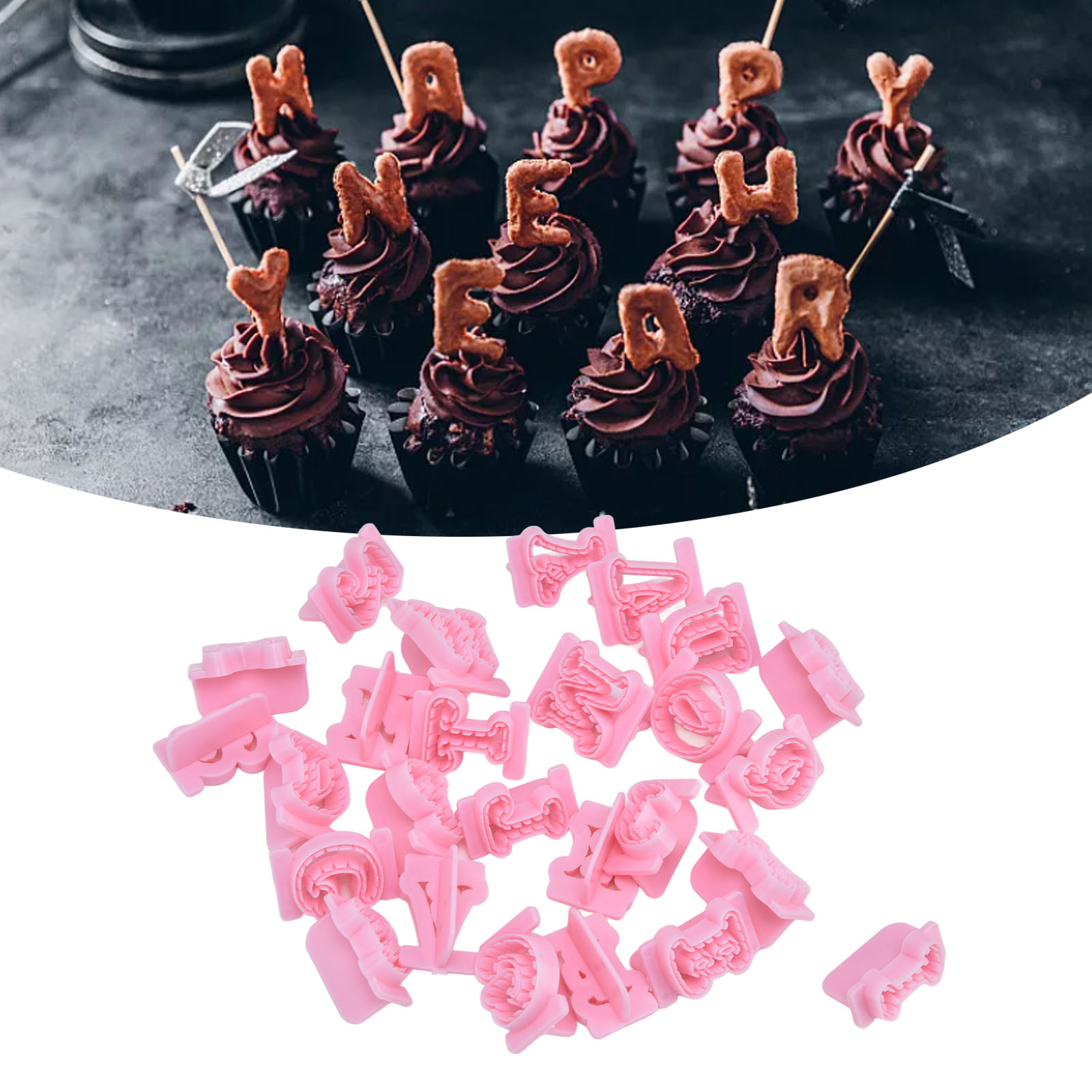 26 Ausstechformen Für Groß- Und Kleinbuchstaben Des Englischen Alphabets, Fondant-ausdrückformen, Keksausstecher, Tortendekorationsausstecher, 26 Großbuchstaben